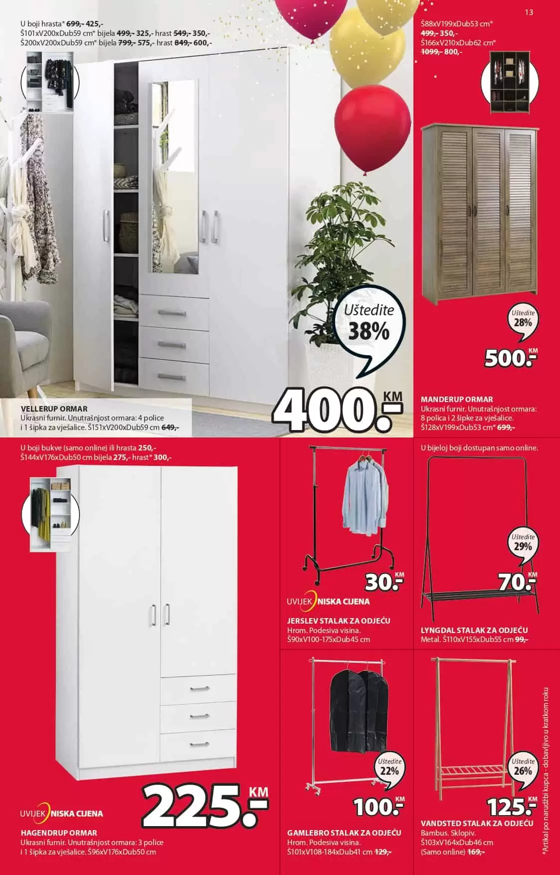 ormar, regla, polica, vjesalica za odjecu