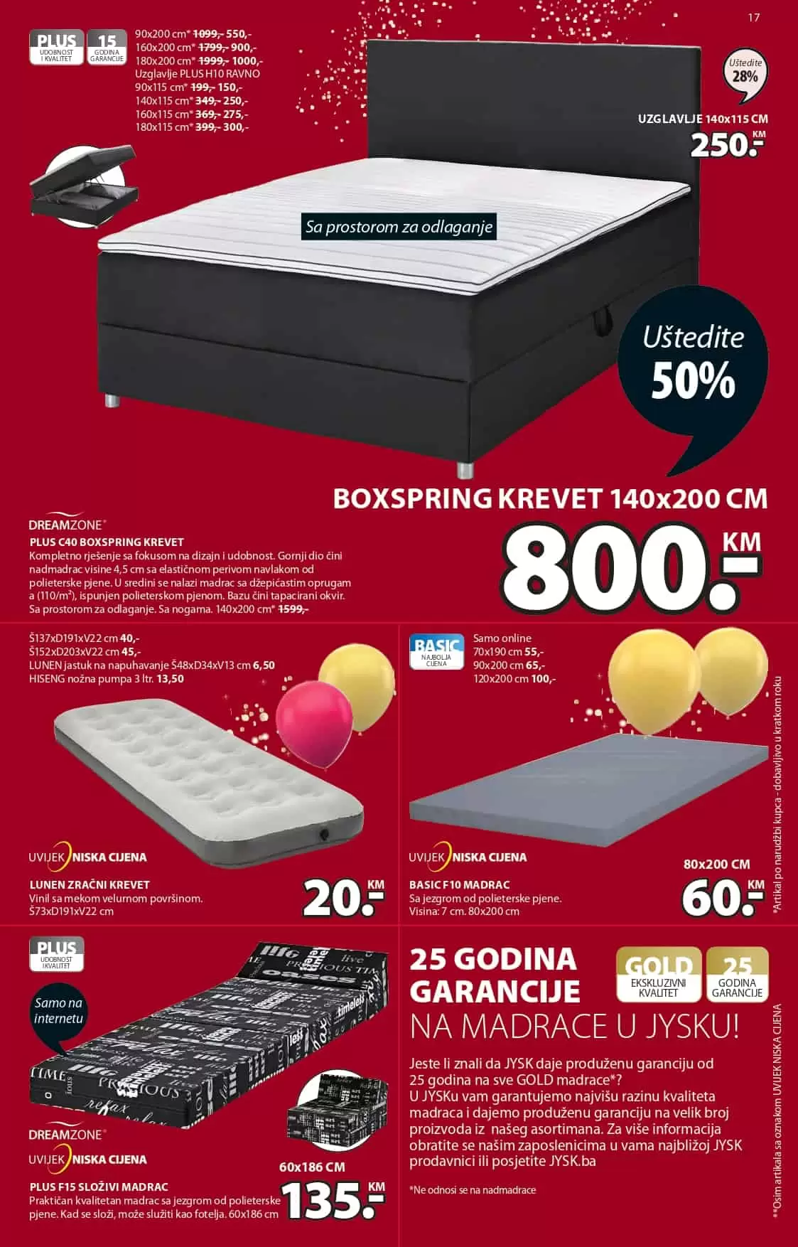 namjestaj. snizenje. jysk. akcija. popust. nadmadrac