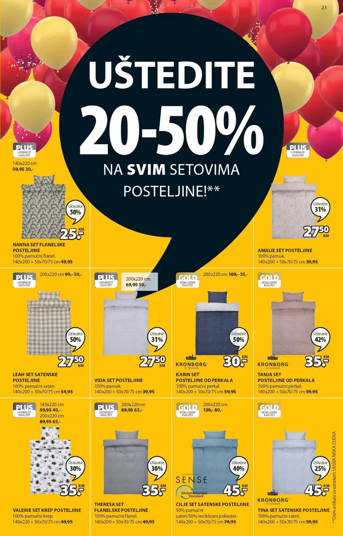 posteljina, pamucna posteljina, satenska posteljina 