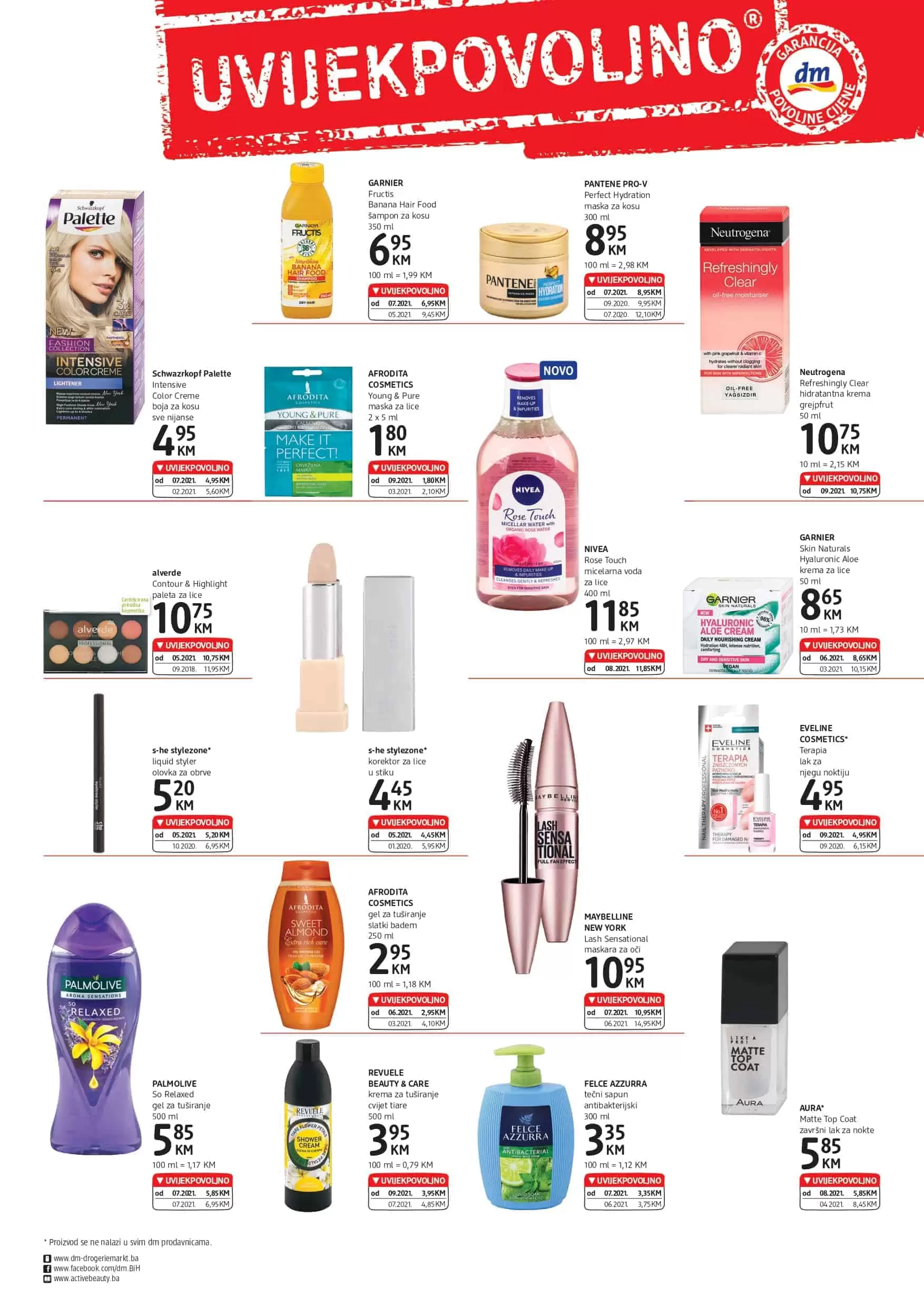 dm-akcijski-katalog cm cosmetic market. bingo. konzum. amko.