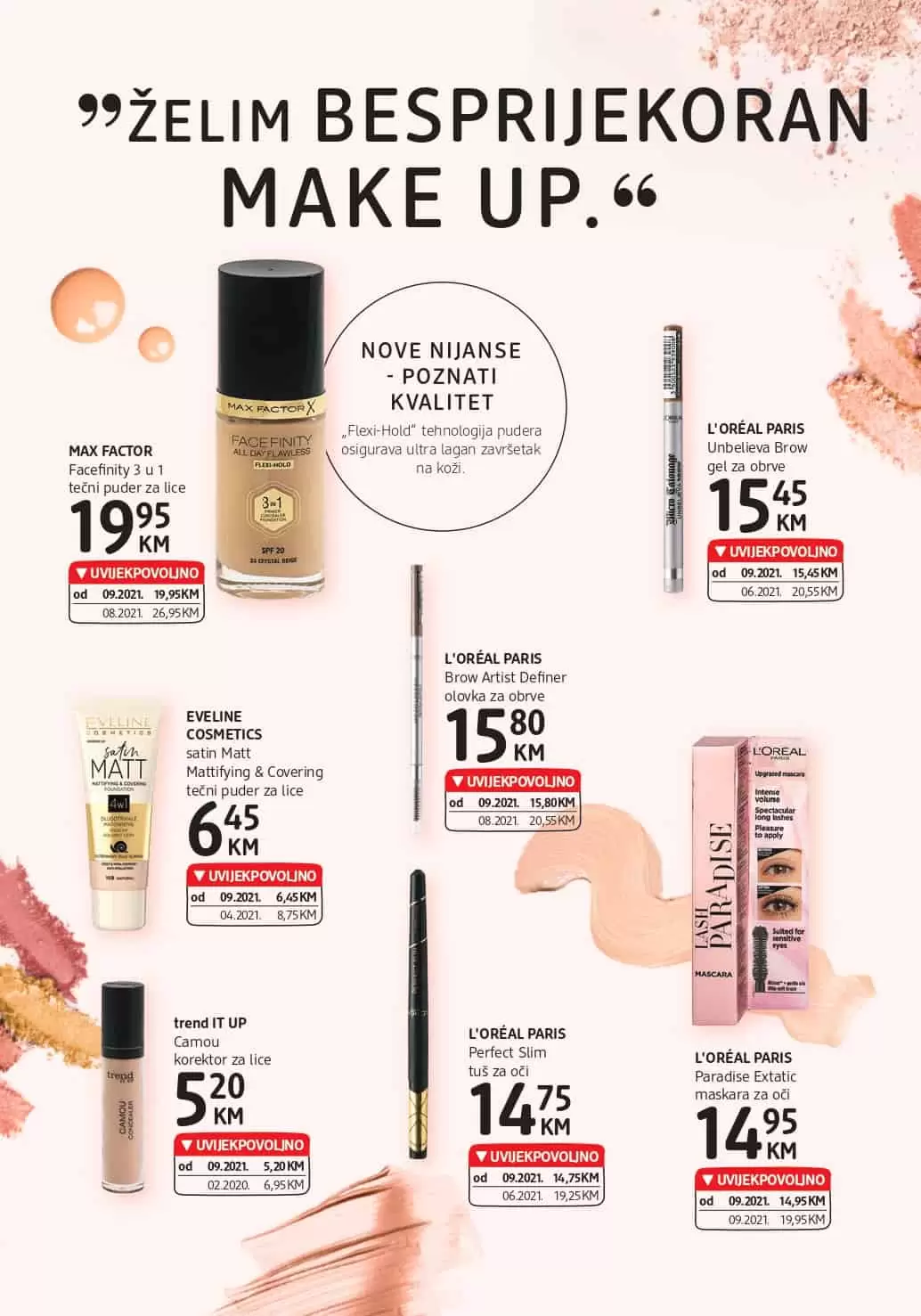 L'ORÉAL PARIS, loreal, Bourjoiz, max factor, trend it up, eveline