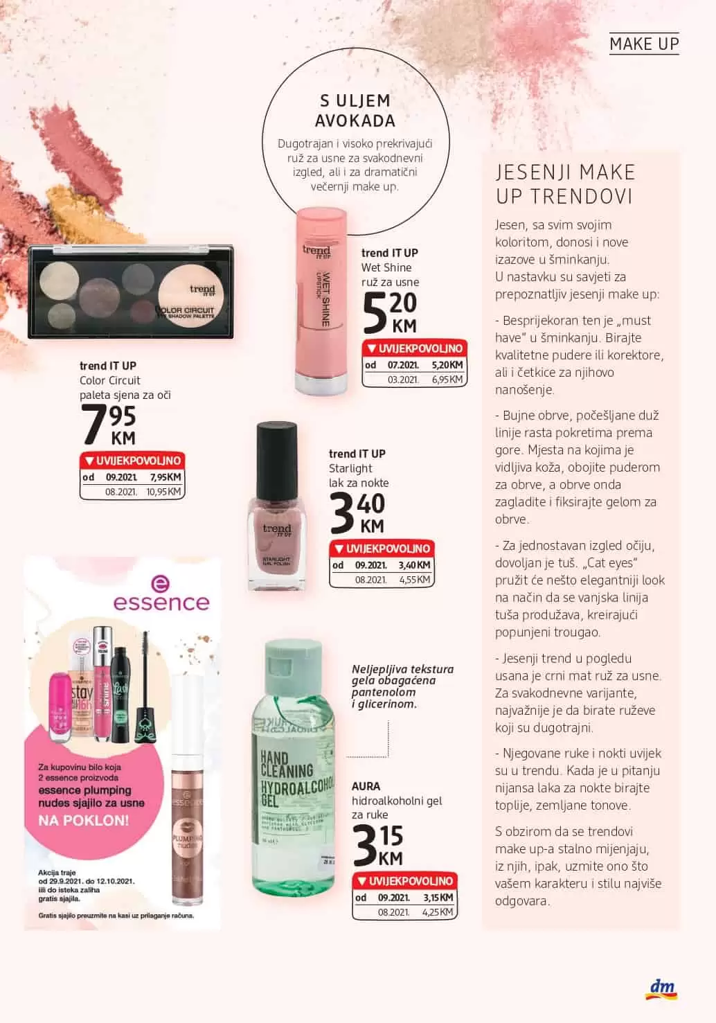 AURA hidroalkoholni gel za ruke, trend IT UP Starlight lak za nokte, sjene, karmin,