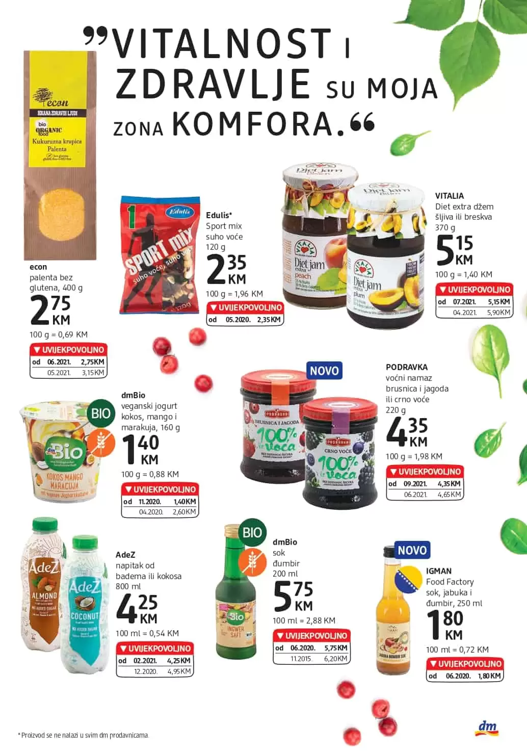 econ palenta bez glutena, hrana bez glute,a proizvodi bez glutena, gluten free, dmBio veganski jogurt kokos, mango i marakuja, adez, dmBio veganski jogurt kokos, mango i marakuja
