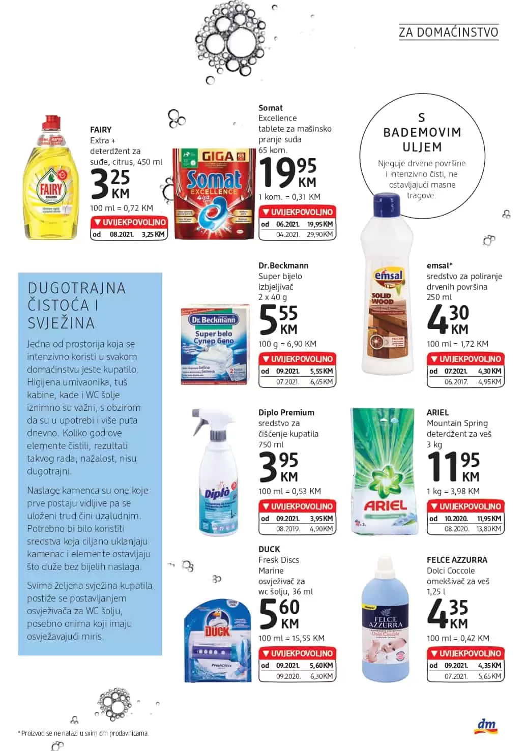 AIRY Extra + deterdžent za suđe, citrus, 450 ml, deterdzent za sudje, ariel, persil, Diplo Premium sredstvo za čišćenje kupatila, FELCE AZZURRA Dolci Coccole omekšivač za veš