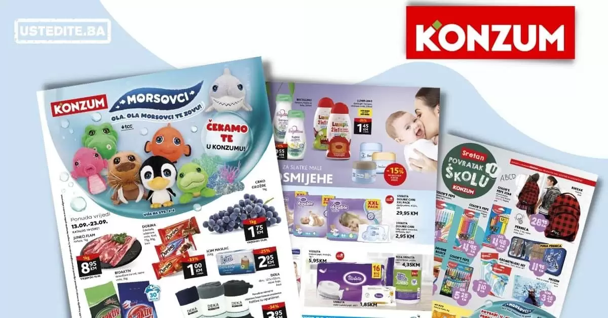 Konzum kataloška akcija 13-23.09.2021. godine!