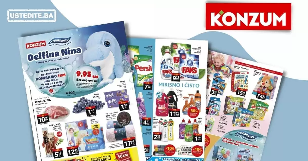 Konzum akcijski katalog. korona virus. snizenje. akcija. popusti. snizeno. ramazan.