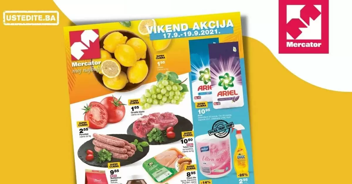 Mercator vikend akcija 17-19.09.2021. godine