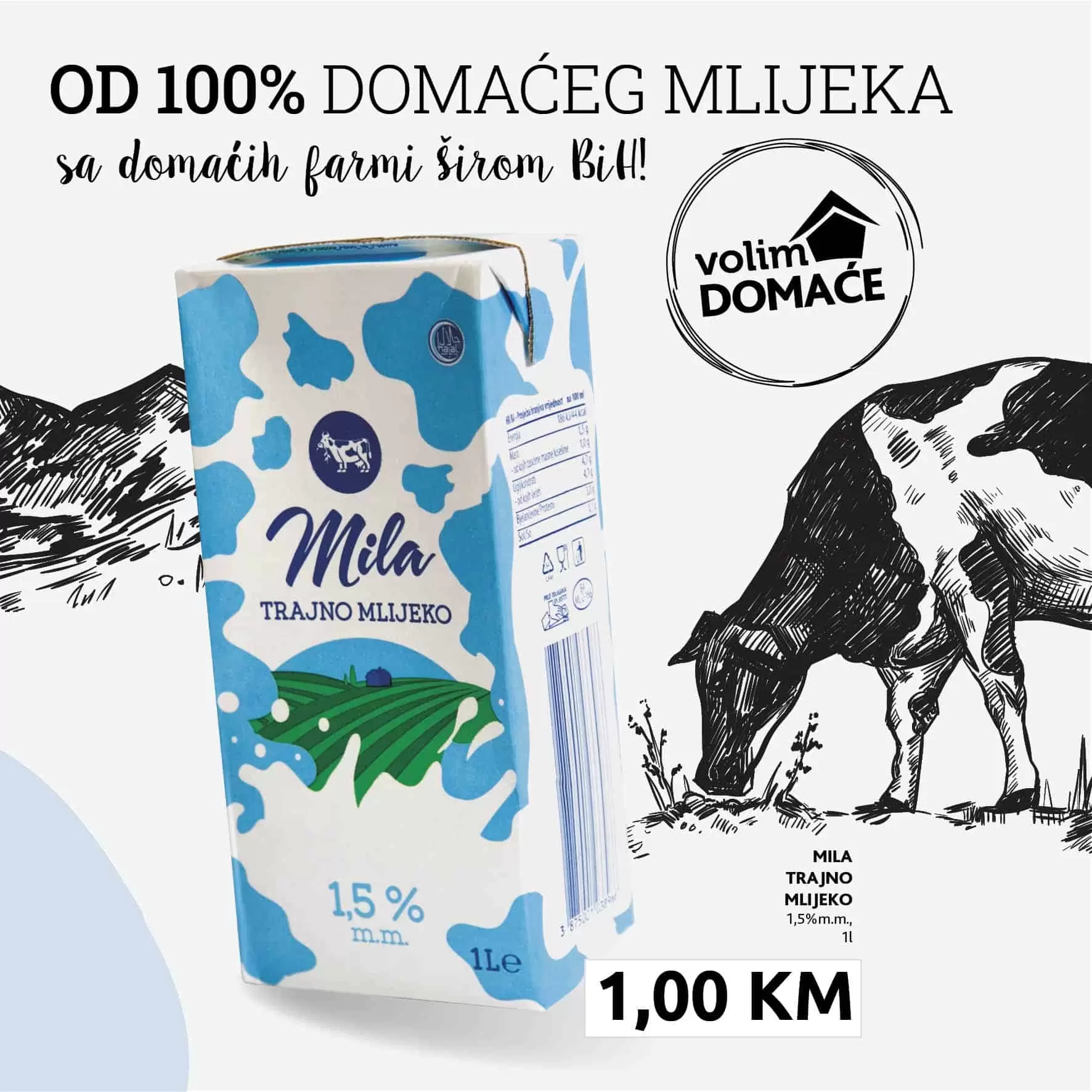 mila trajno mlijeko