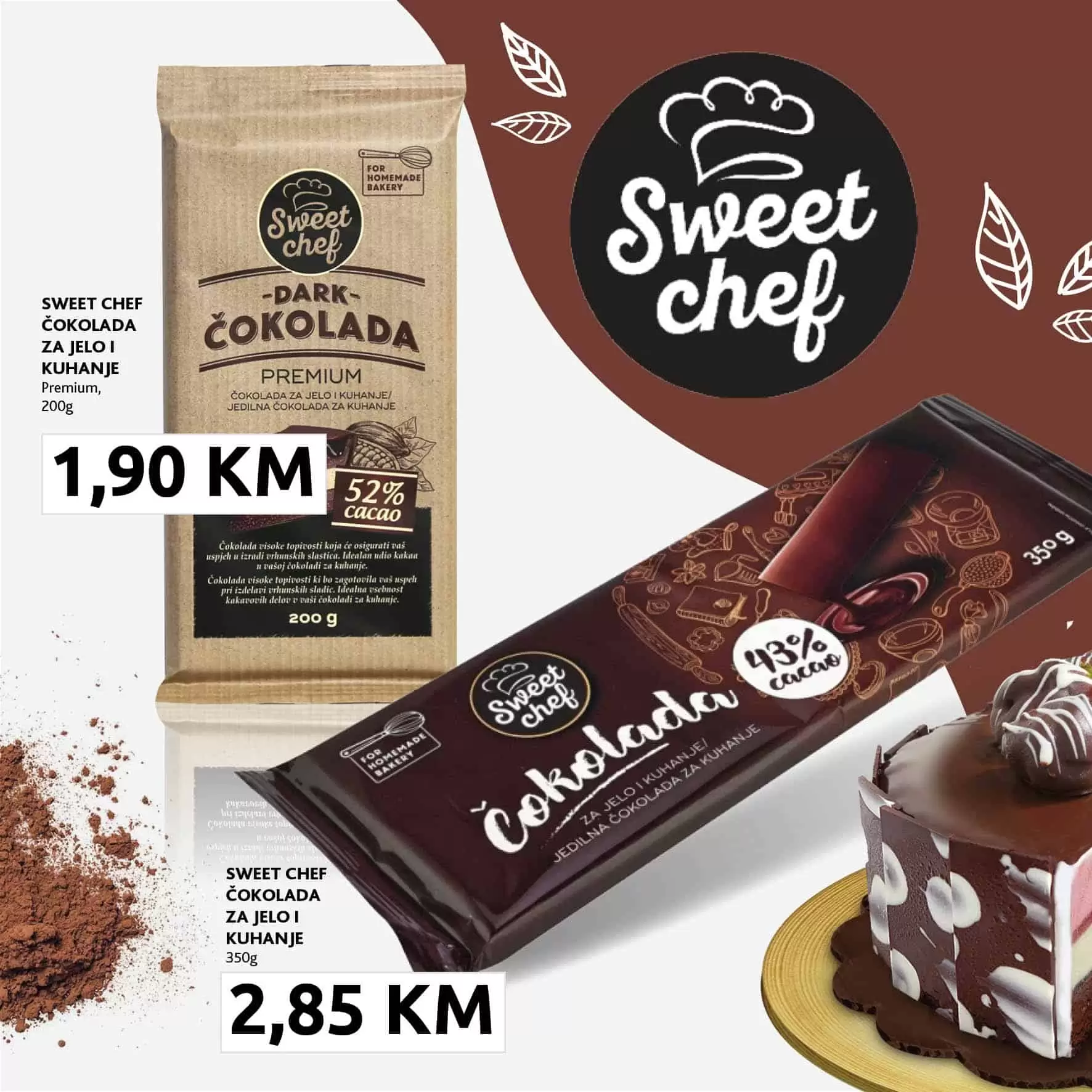 cokolada za kuhanje, zdrava cokolada, cokolada sa velikim procentom kakaa