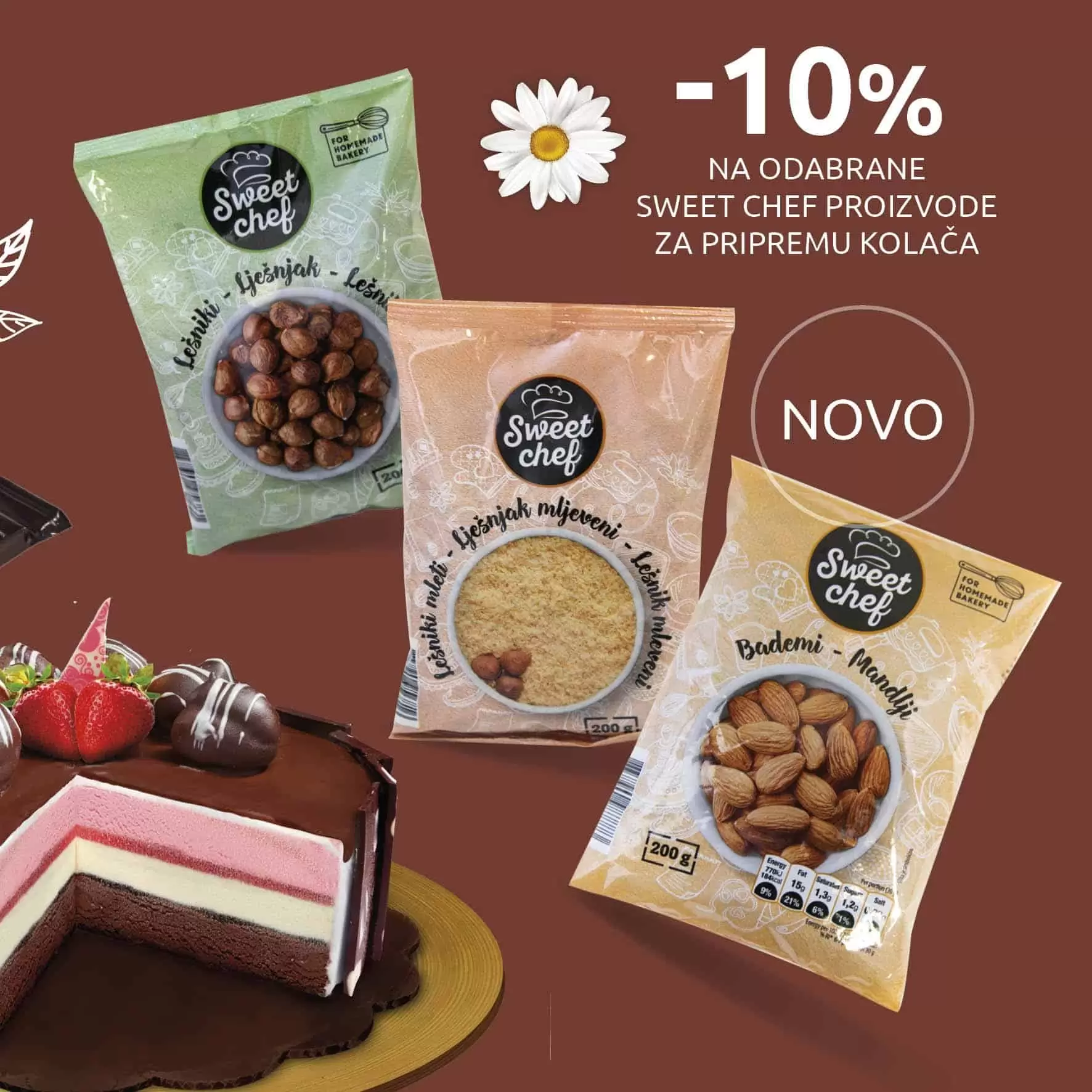 sweet chef proizvodi za pripremanje kolaca
