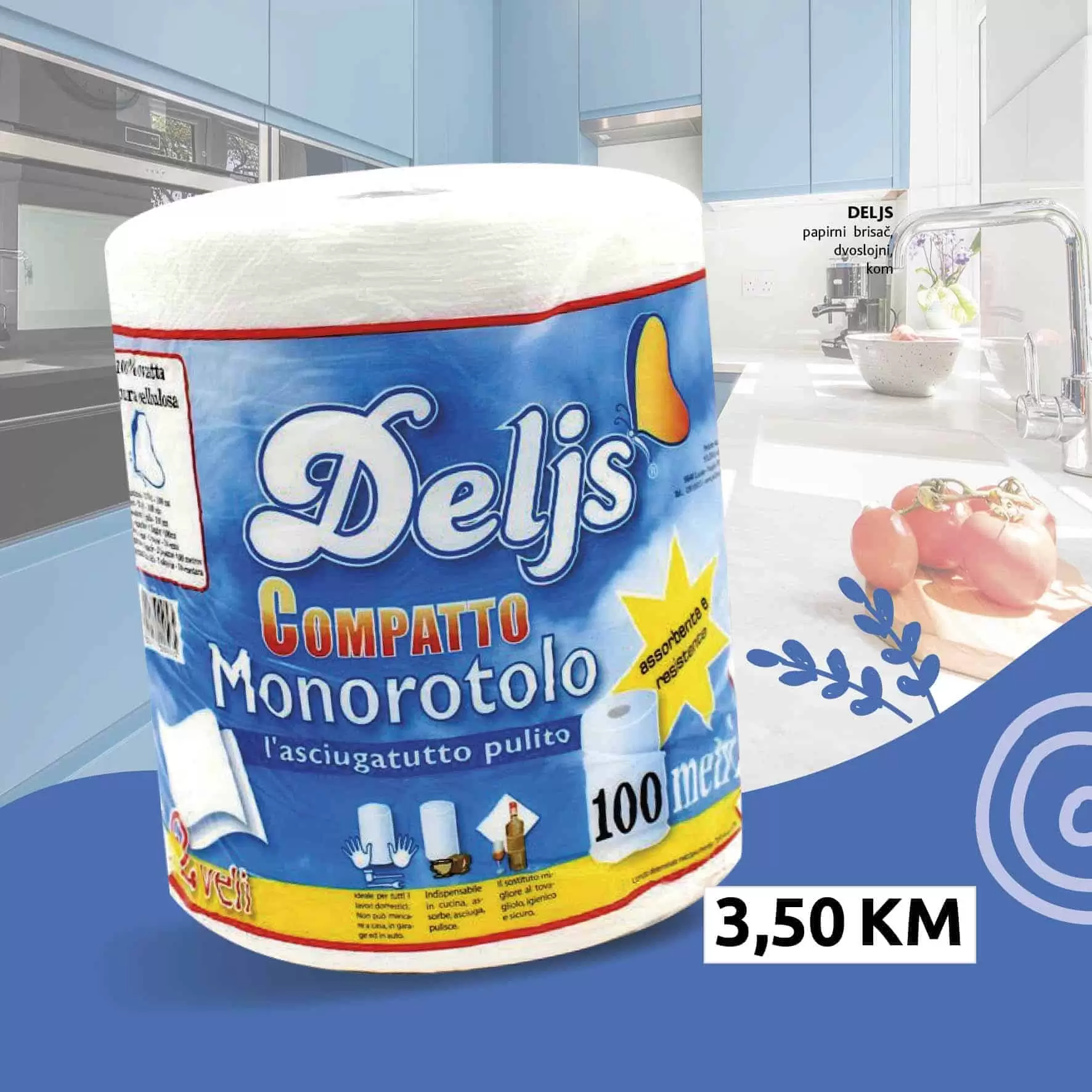 deljs, kuhinjski papir