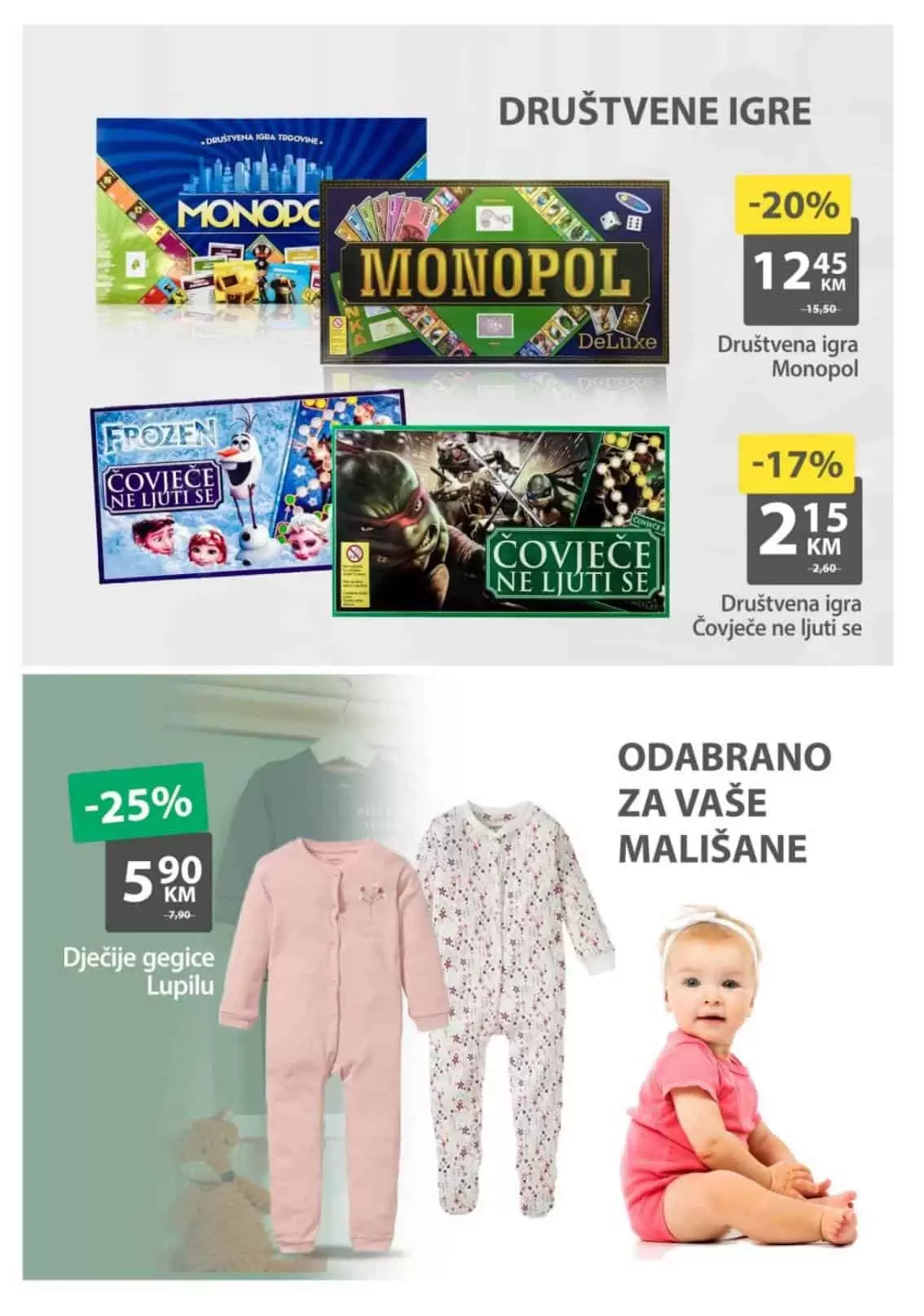 lulilup pidzame za bebe samo 5,90 KM.