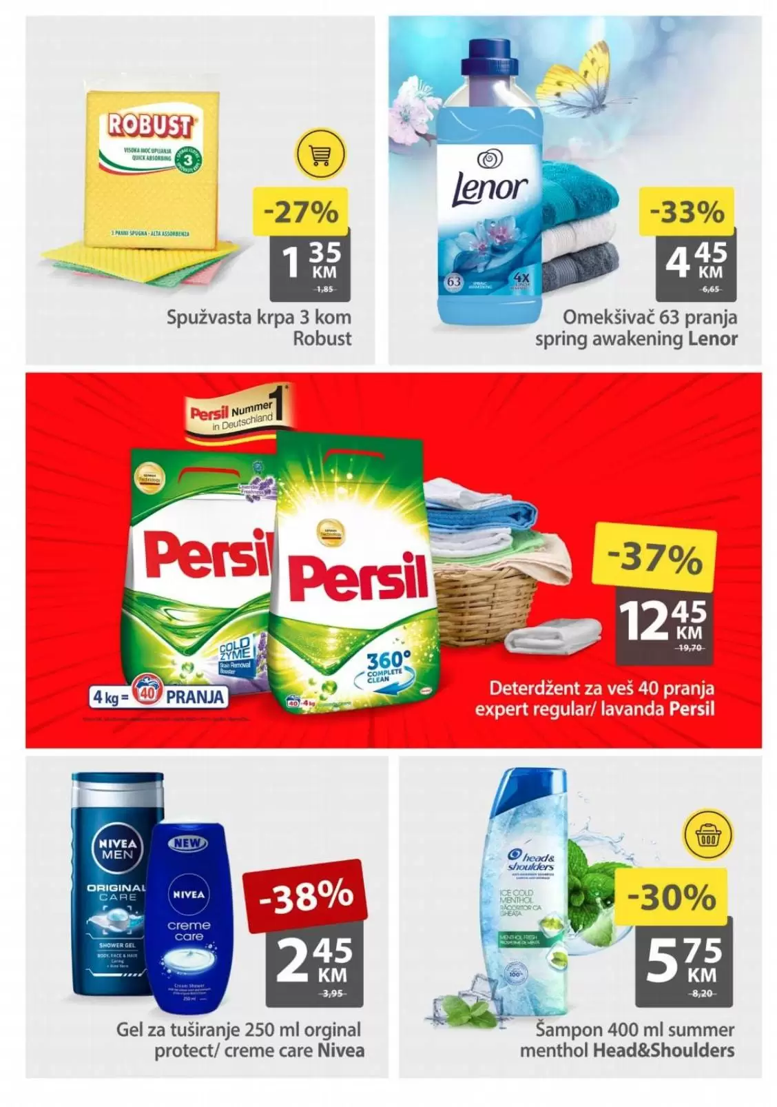 persil praskasti deterdzent, deterdzent u prahu, nivea gel za tusiranje 