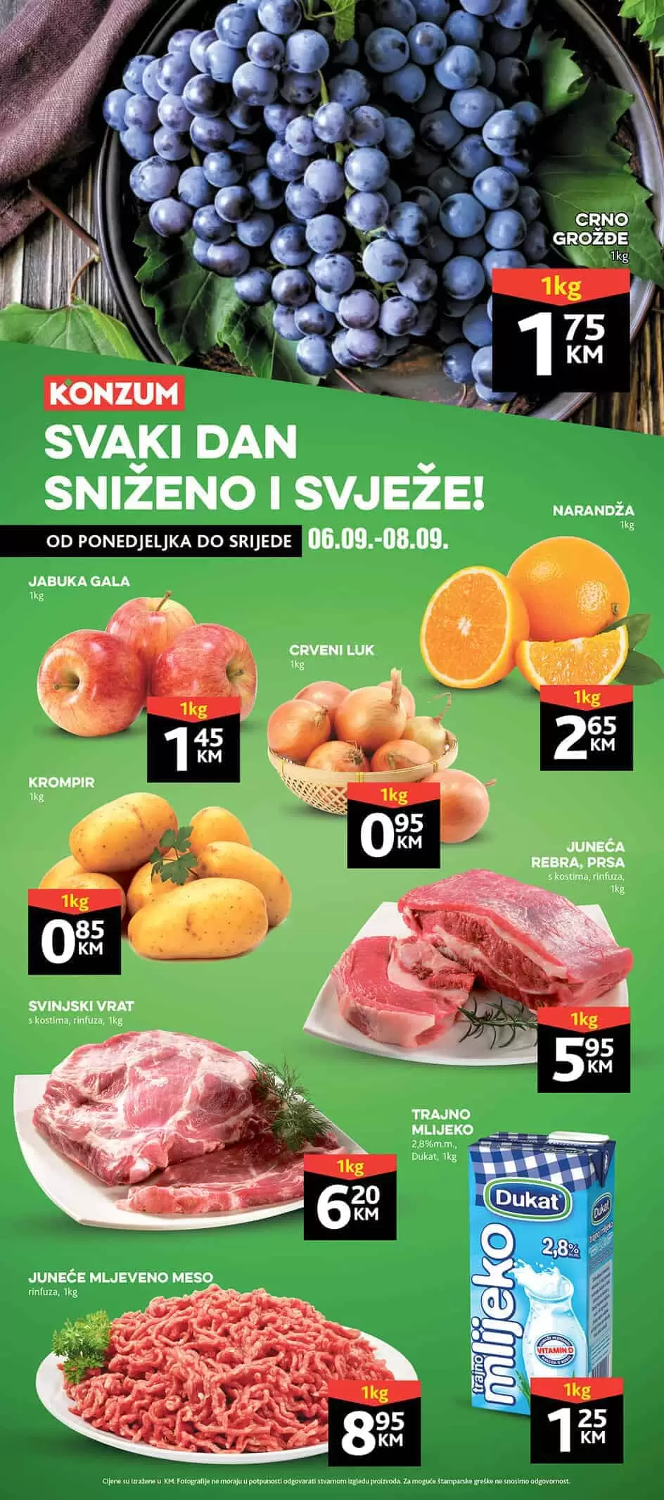 konzum. konzum kataloz. konzum snizenje. akcija. popust. 