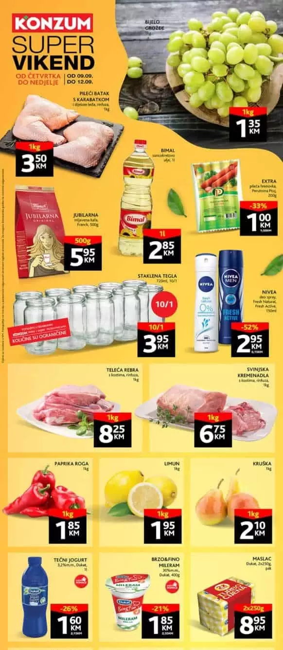 Konzum akcijski katalog. korona virus. snizenje. akcija. popusti. snizeno.