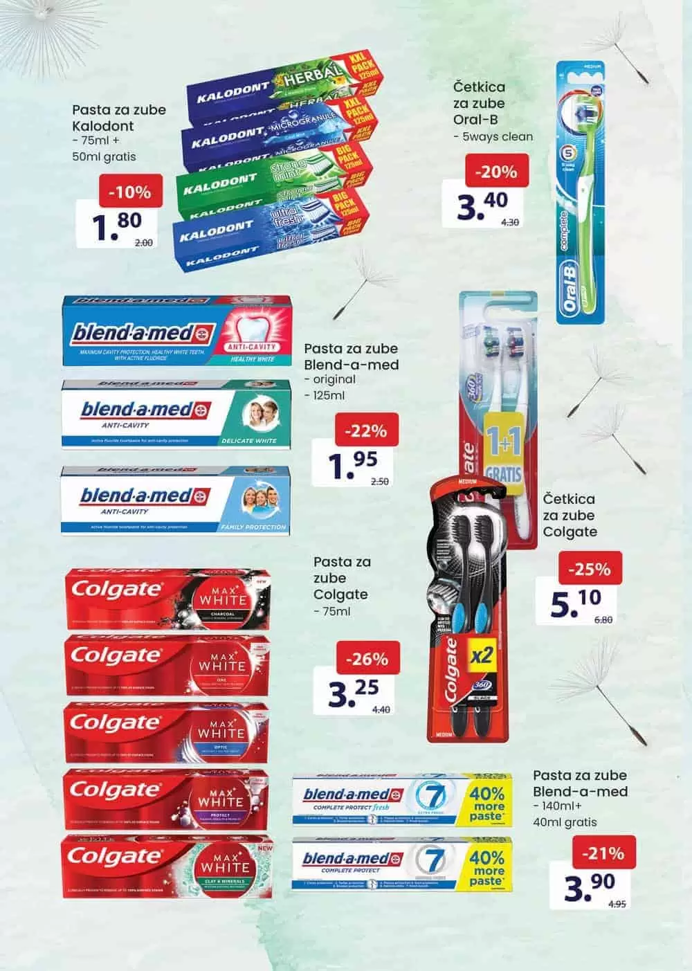 oralna higijena, paste za zube, colgate, plidenta aquafresh