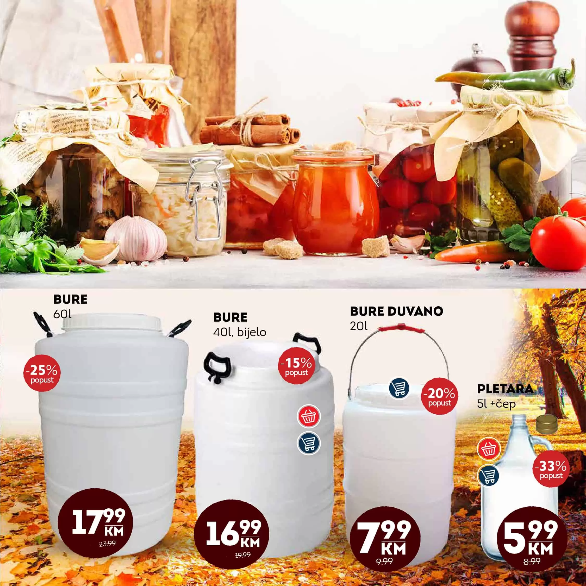 pletara, zimnica, bure