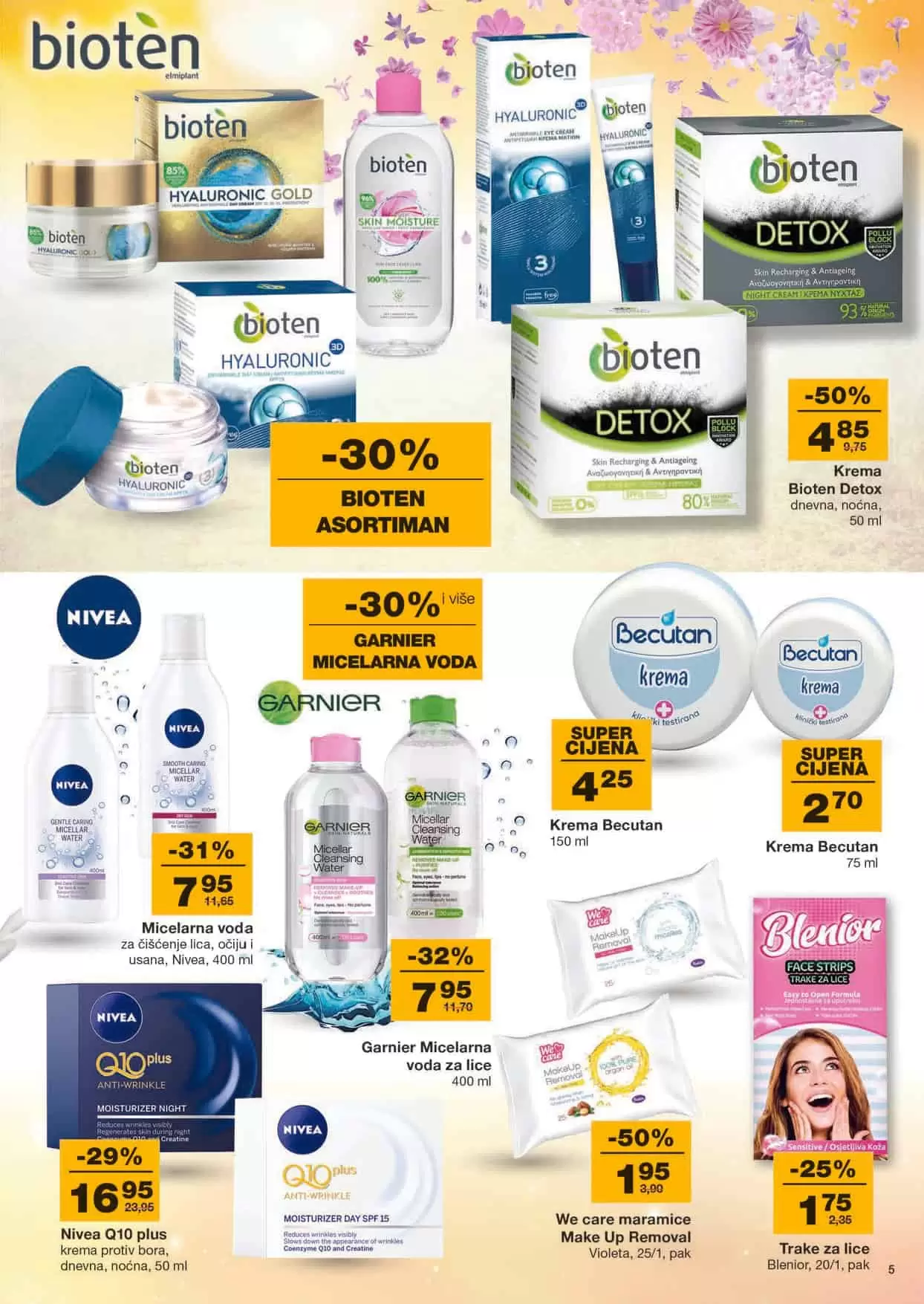 garnier micelarna voda cijena, garnier micelarna voda akcija, garnier micelarna voda mercator