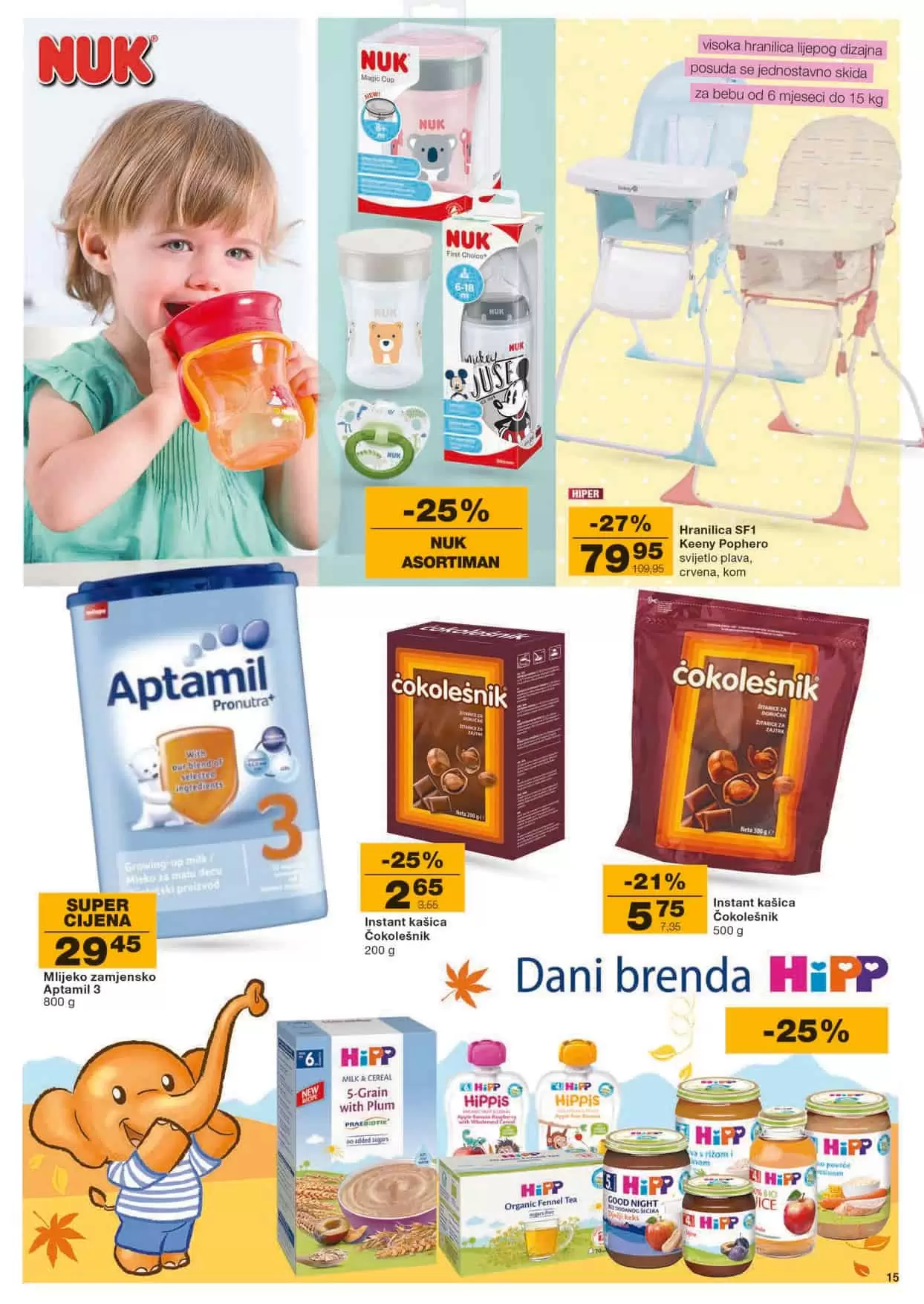 aptamil, aptamil akcija, aptamil snizenje, aptamil popust, aptamil mercator, hrana za bebe