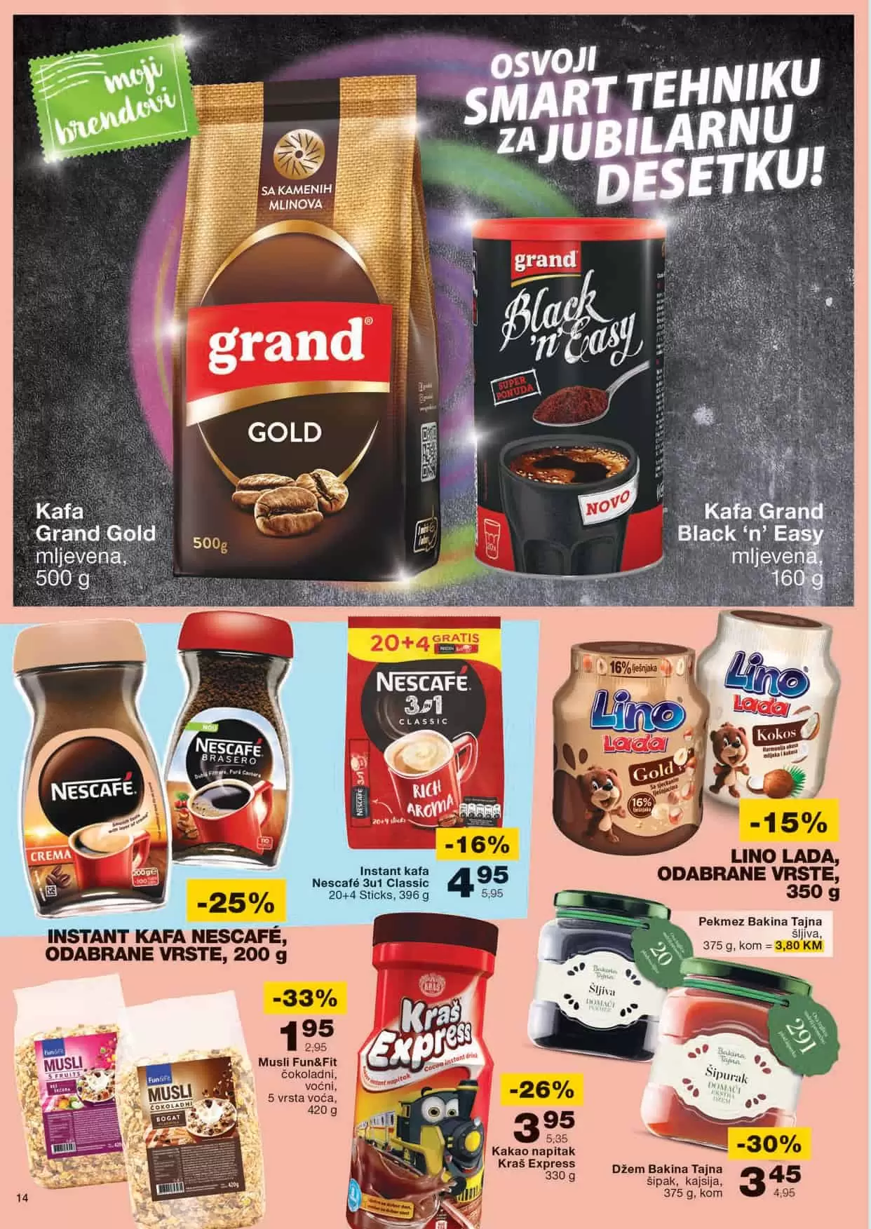 grand kafa, grand kafa cijena, grand kafa akcija, grand kafa mercator, grand kafa snizenje, lino namza, lino namaz akcija, lino namaz cijena