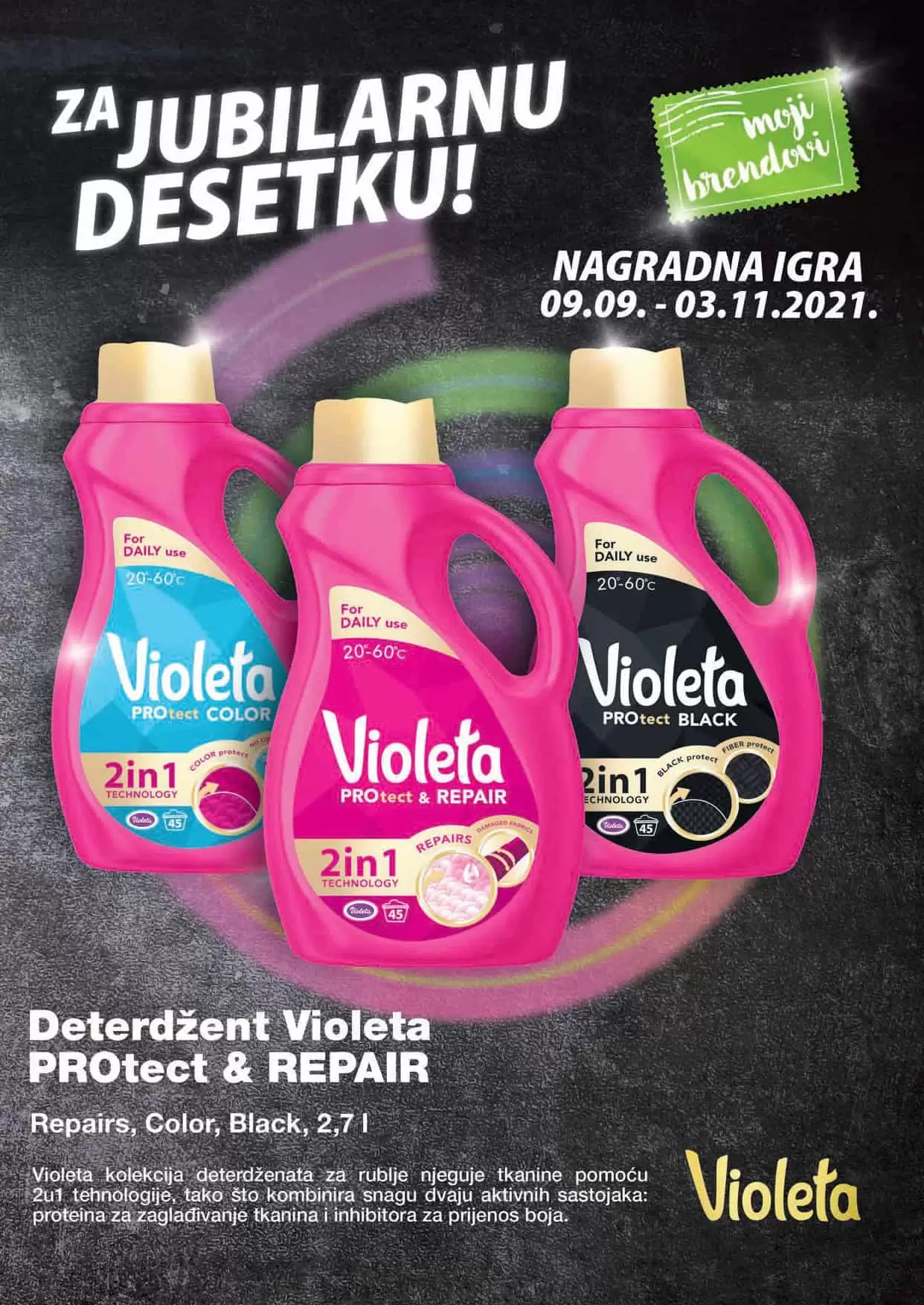 violeta deterdzent, violeta deterdzenti, violeta deterdzent cijena, tekuci violeta deterdzent mercator, 
