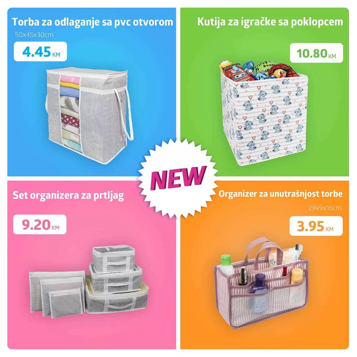 torba za odlaganje pvc sa otvorom, lutija za igracke sa poklopcem, set organizera za prtljag, organizer za unutrasnjost torbe, jumbo, jumbo sarajevo, jumbo mostar, jumbo tuzla, jumbo proizvodi, jumbo katalog, jumbo cijene,