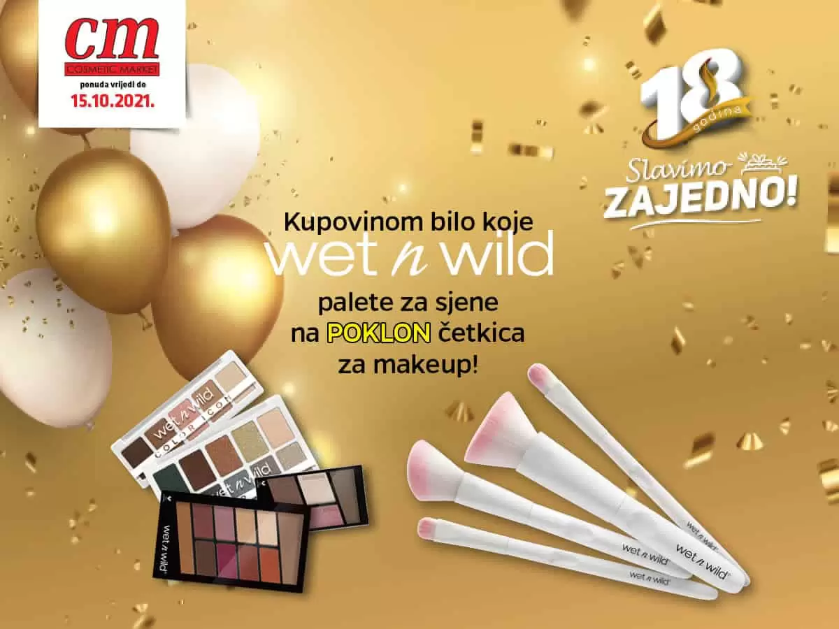 Wet n Wild palete za sjene, cetkice za make up