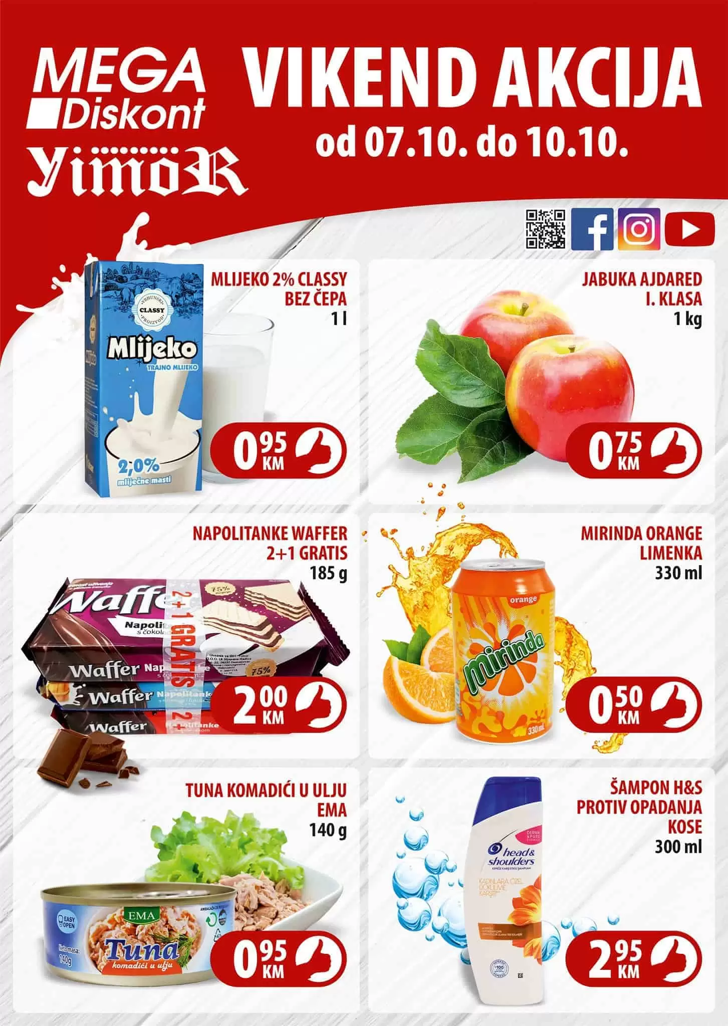 mega diskont super akcija. mega diskont snizenje. yimor super cijene. akcija. popusti. katalozi. 