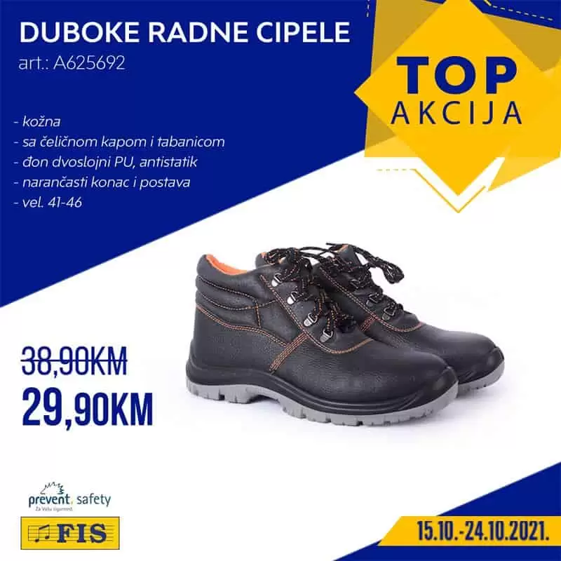 duboke radne cipele, crne cipele, tople cipele