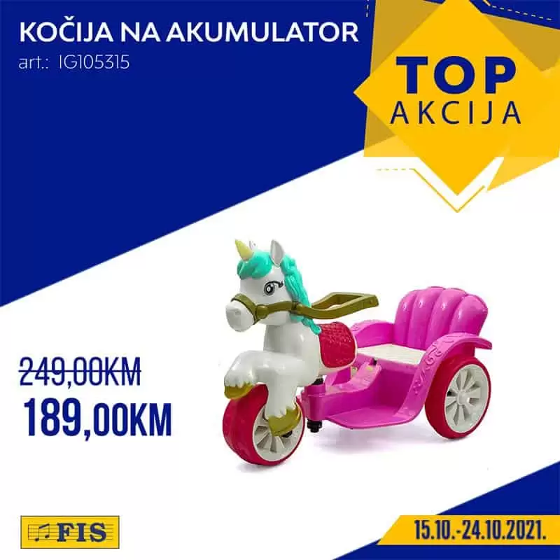 kocija na akumulator, auto na akumulator, auto na akumulator cijena