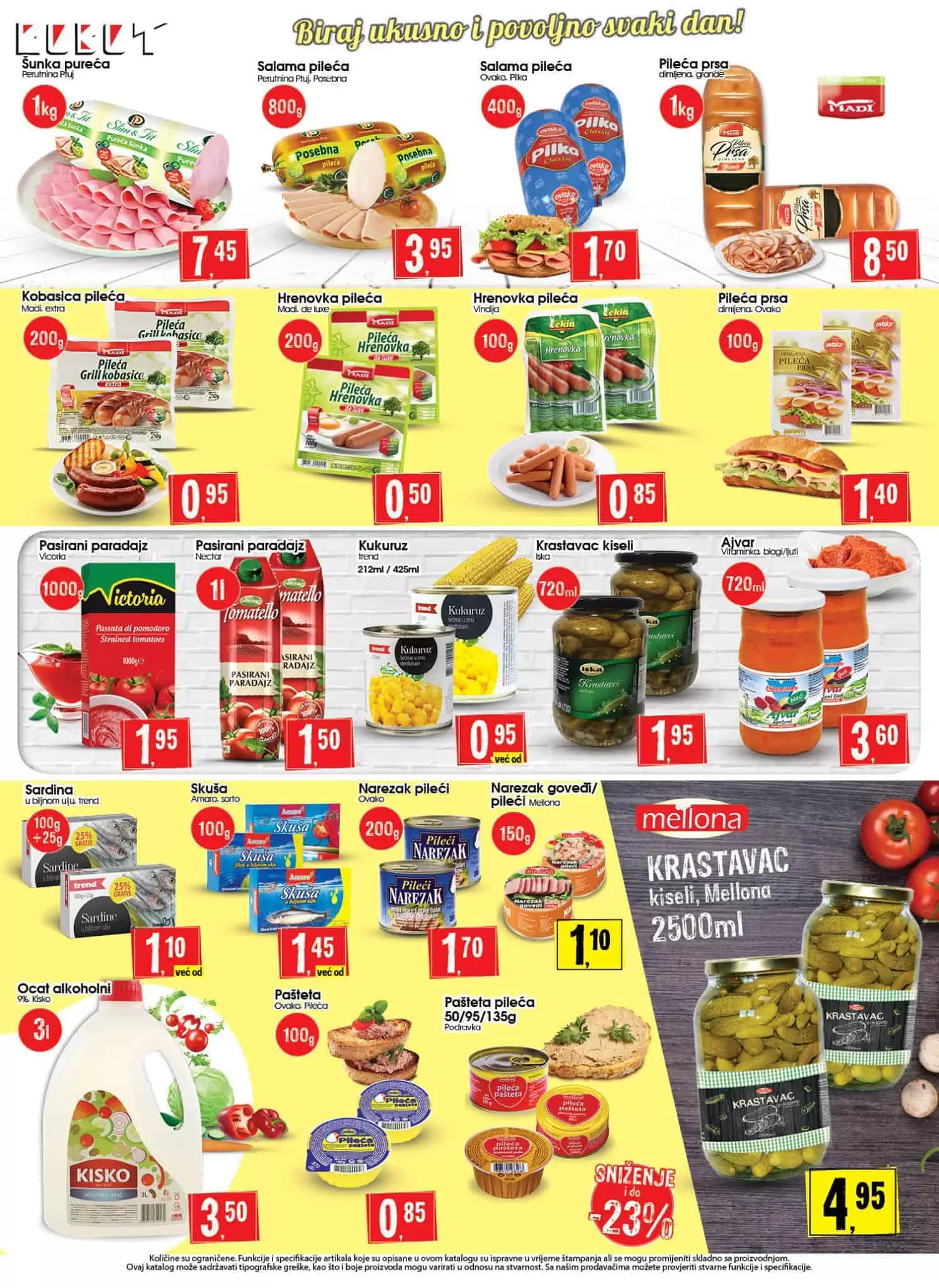 robot akcijski katalog. snizenje. akcija. popust. bingo. konzum. fis. popusti. snizeno. 