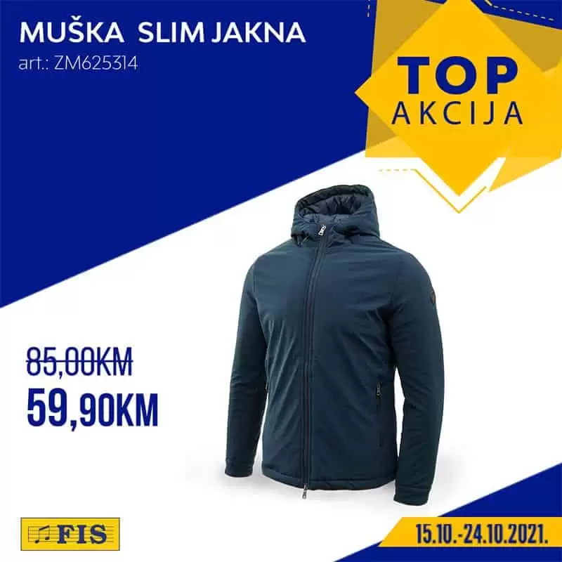 muska plava slim jakna, muska jakna, topla muska jakna, jakna za muskarce, uska jakna za muskarce