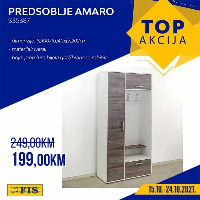 predosblje amaro, predsoblje cijena, namjestaj fis, ormar za hodnik