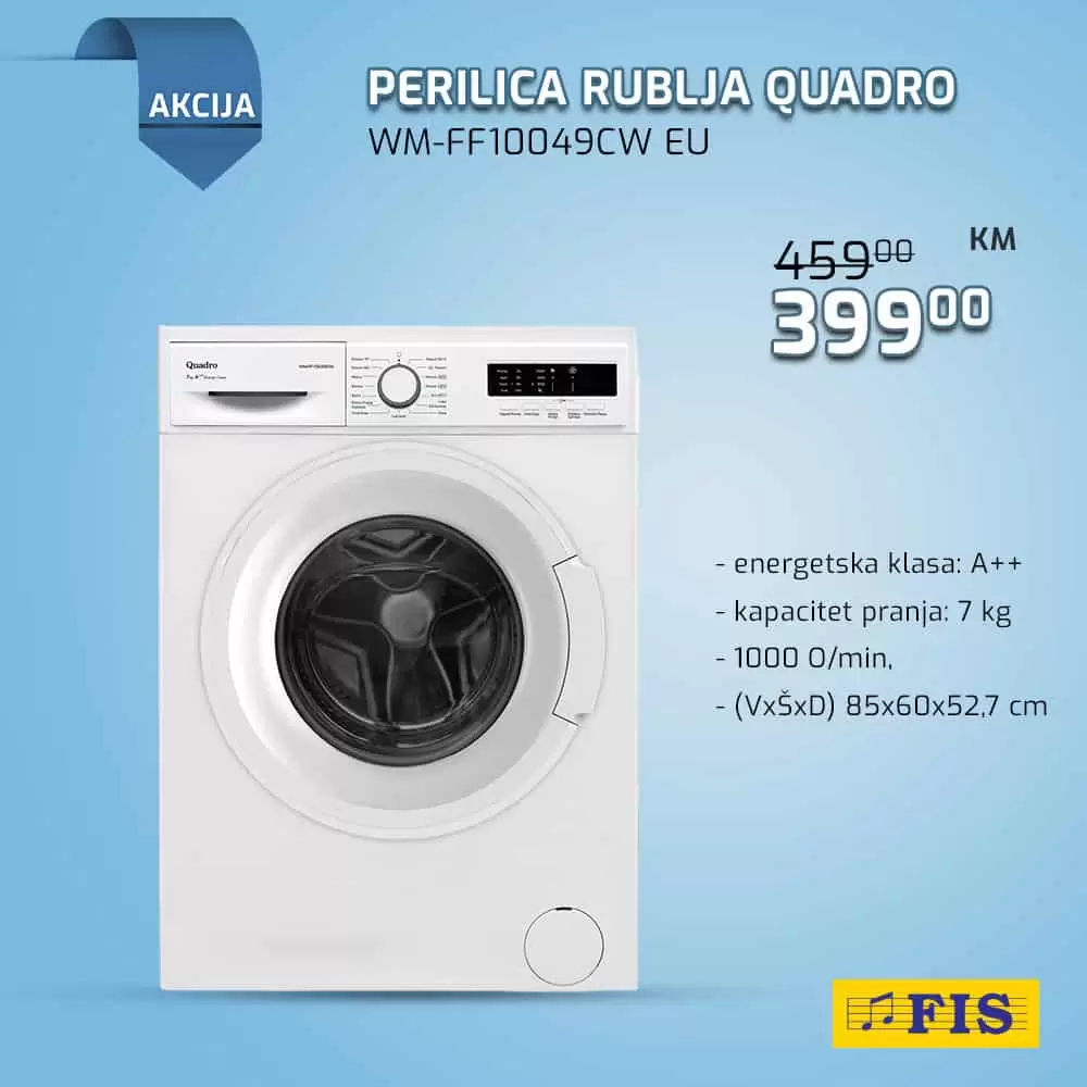 perilica rublja QUADRO, perilica rublja QUADRO ciejna, perilica rublja QUADRO akcija, perilica rublja  snizenje, perilica rublja  fis, perilica rublja akcija, perilica rublja  popust, 