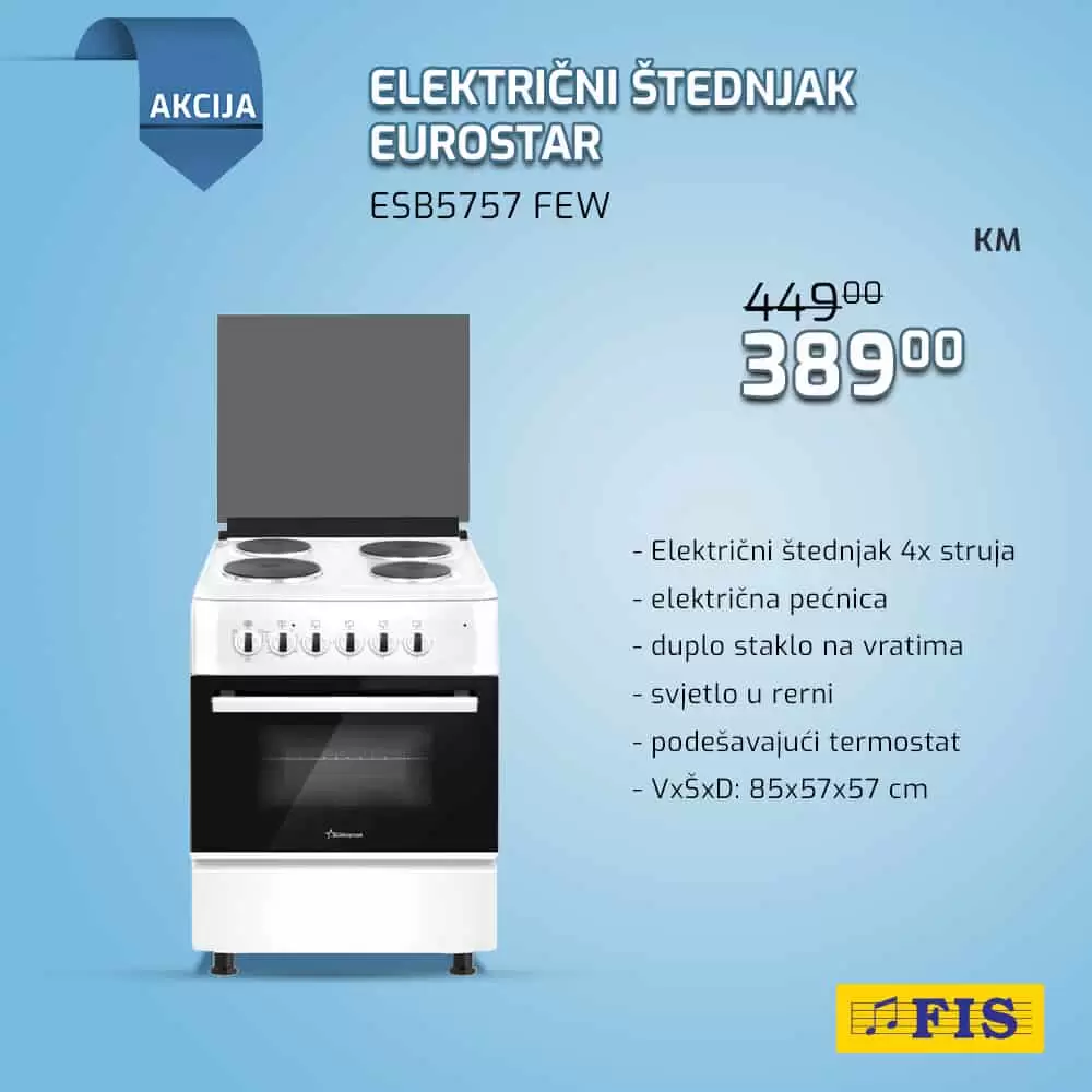 elektricni stenjak eurostar, elektricni stenjak cijena, elektricni stenjak akcija, elektricni stenjak fis, elektricni stenjak popust, elektricni sporet, elektricni sporet fis, elektricni sporet cijena, elektricni sporet akcija