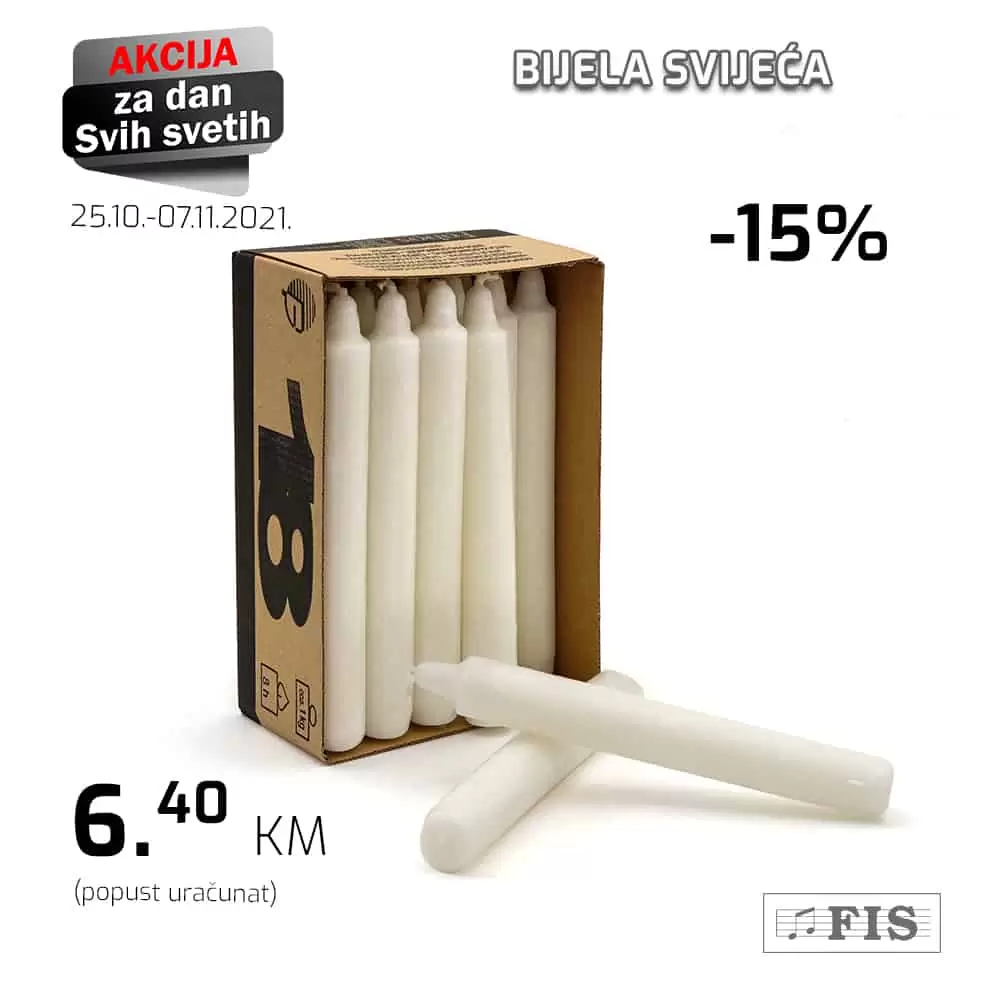svi sveti bijela svijeca, bijele svijece