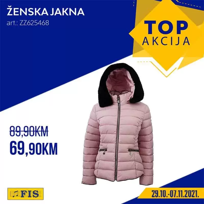 zenska kozna jakna. umjestna koza. kozna jakna. bez kozna jakna. smdja kozna jakna. fis katalog. fis. snizenje.
