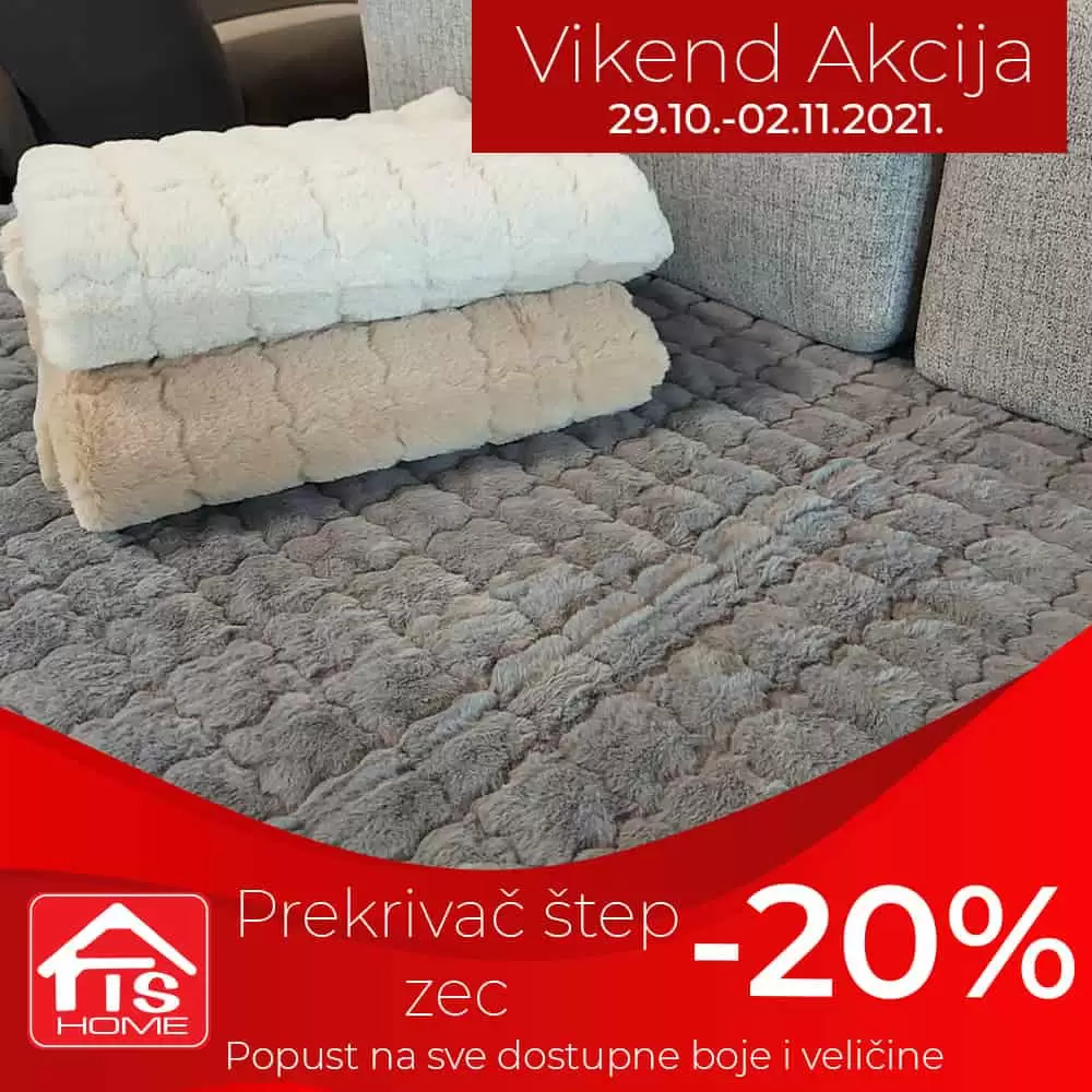 pekrivac, pekrivac step zec, pekrivac akcija, pekrivac cijena, pekrivac akcija, pekrivac fis home, pekrivac fis, pekrivac za kauc, pekrivac za krevet, Ambyenta namještaj