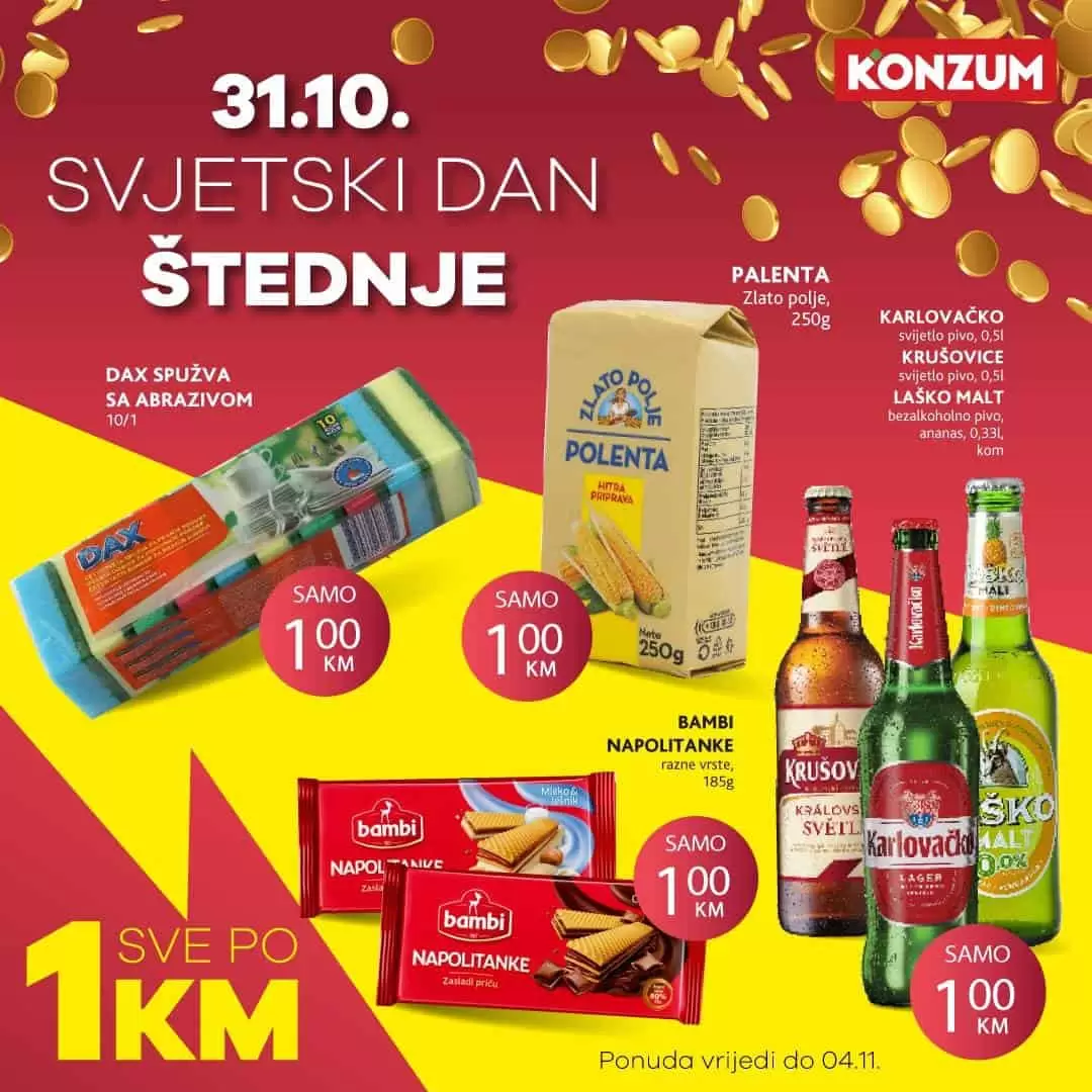 Konzum akcijski katalog. korona virus. snizenje. akcija. popusti. snizeno.