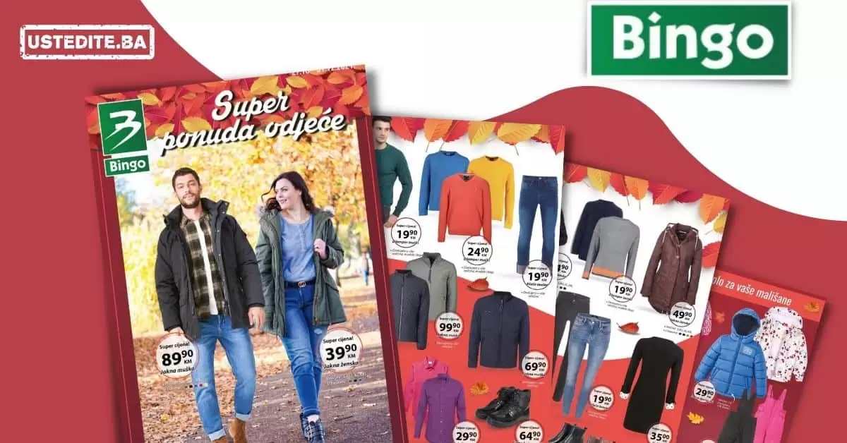 Bingo super akcija. bingo kljad dobrih cijena. snizeno. akcija. popust.