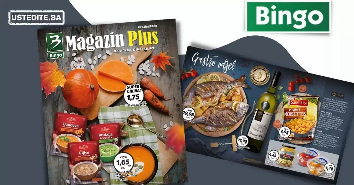 bingo akcijski katalog. bingo katalog. snizenje. akcija.