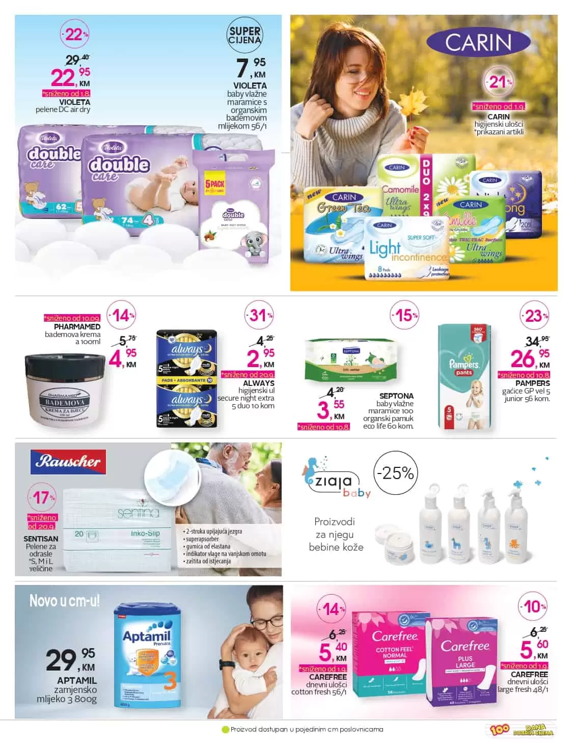 VIOLETA baby vlažne maramice s organskim bademovim mlijekom 56/1 , VIOLETA pelene DC air dry, pelene violeta cijena, pelene akcija, pelene cijena, violeta pelene akcija