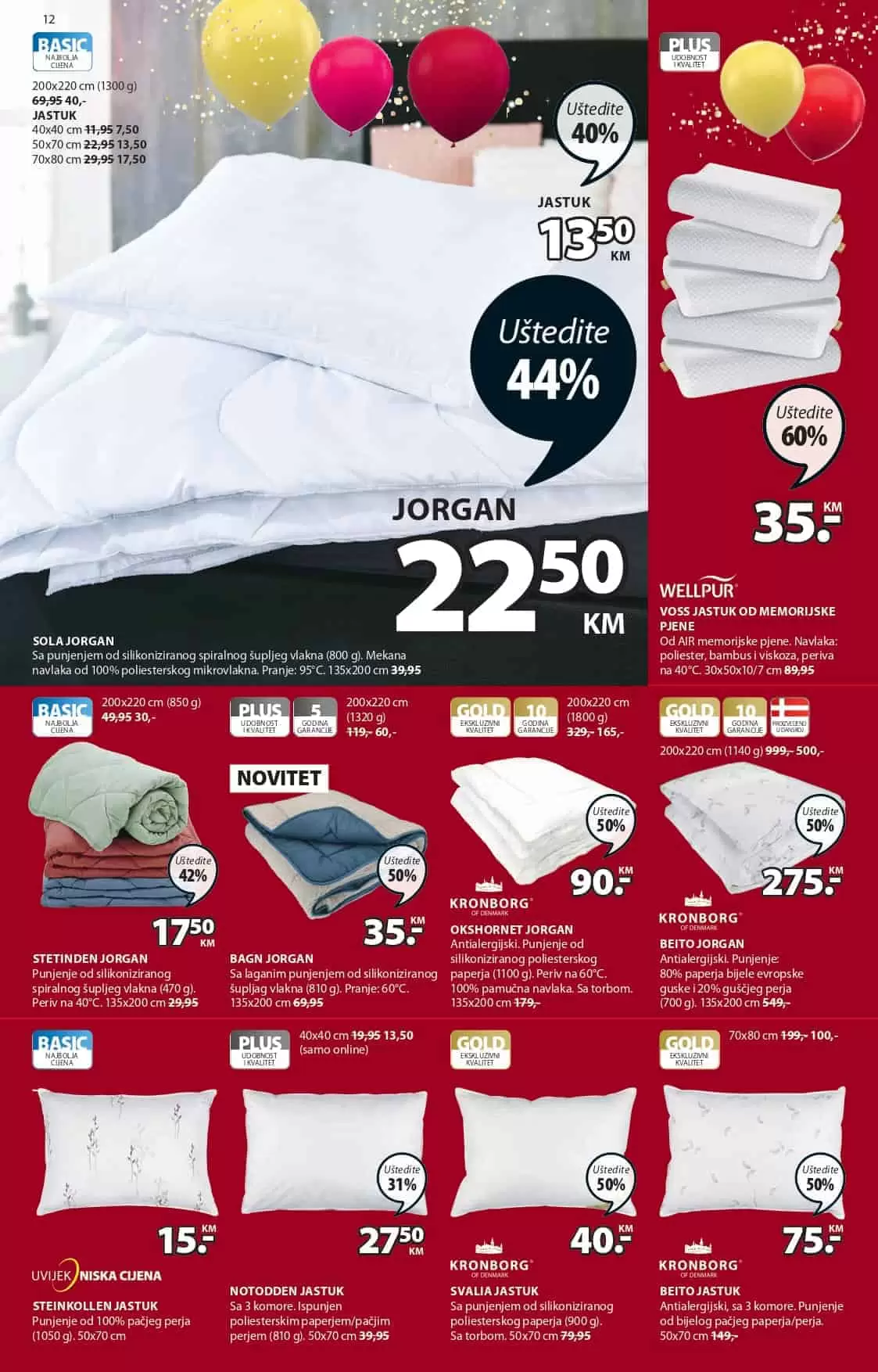 jorgan jysk, jorgan jysk akcija, jysk snizenje jorgana, lagani jorgan, zimski jorgan, topli jorgan, jorgan cijena