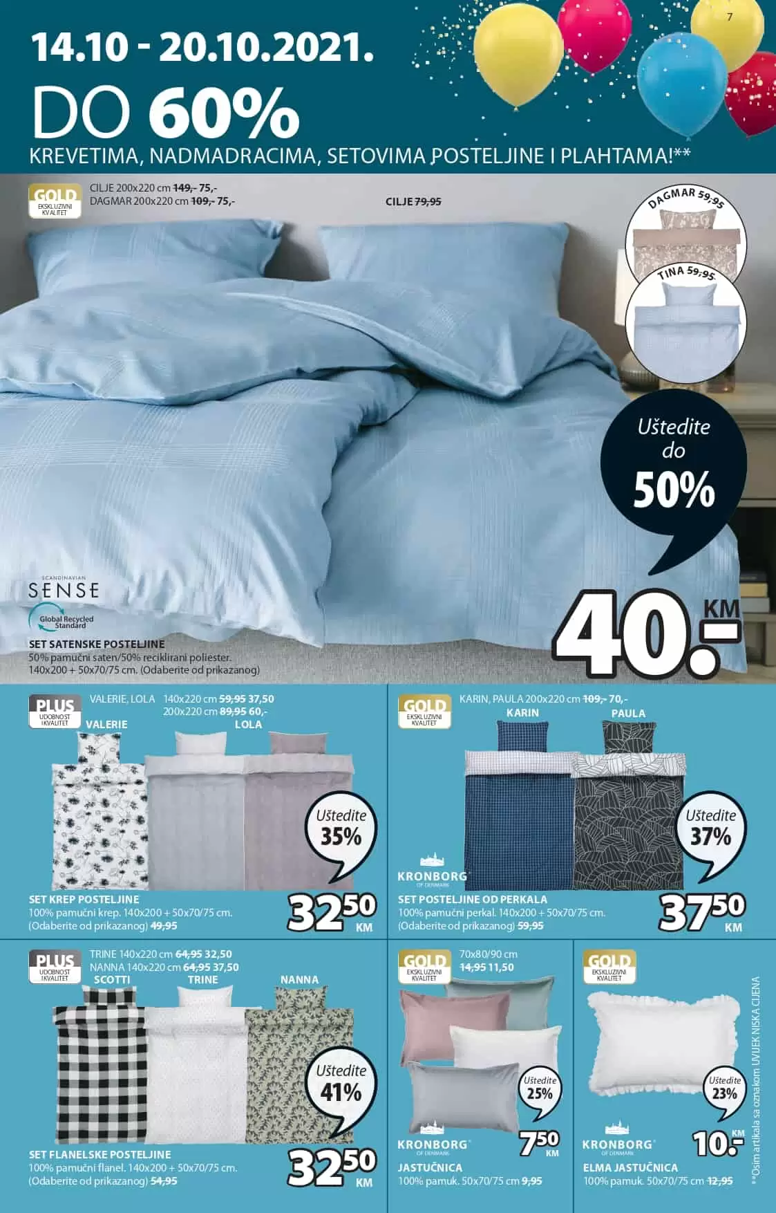 Jysk akcijski katalog. letak. snizeno. snizenje. popust. usteda. usteda novca. 