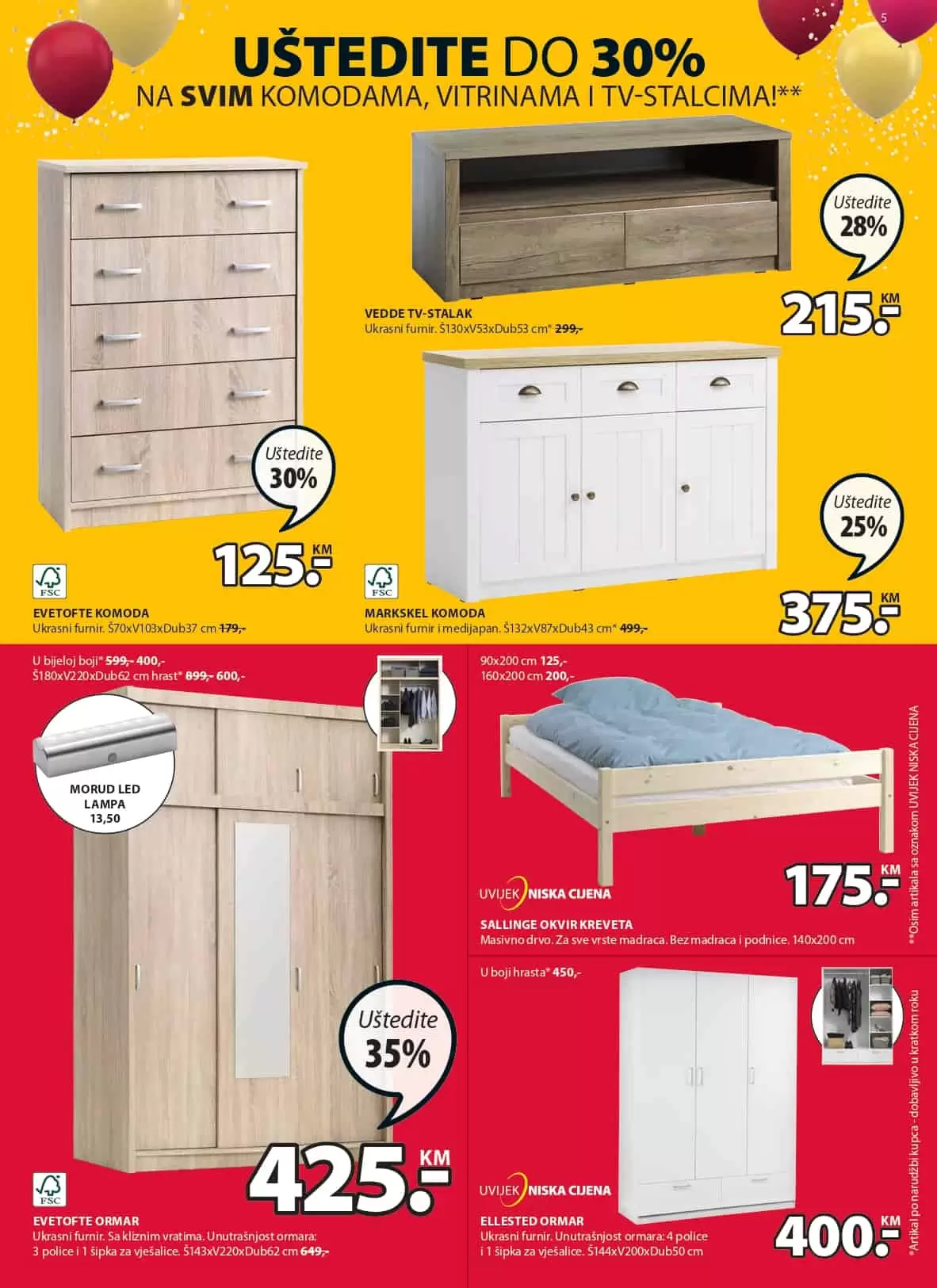 bracni krevet, bracni krevet jysk, bracni krevet sarajevo, ormar za spavacu sobu, ormar sa kliznim vratim, ormar sa ogledalom