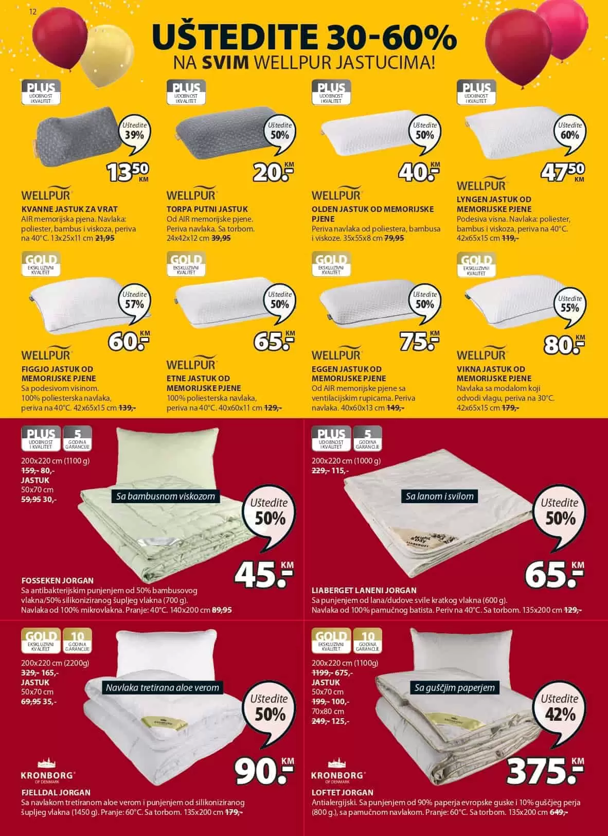 jorgan, lagani jorgan, mekani jorgan, topli jorgan, jorgan jysk