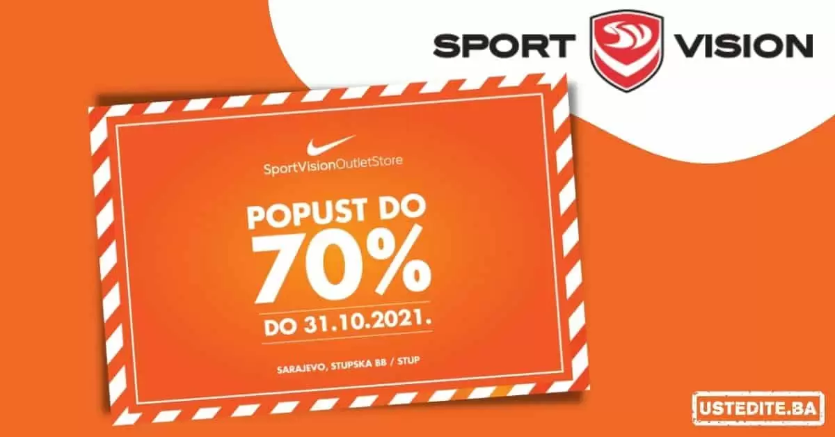 sport vision, outlet sport vision, sport vision outlet snizenje 70%, nike outlet snizenje 70%