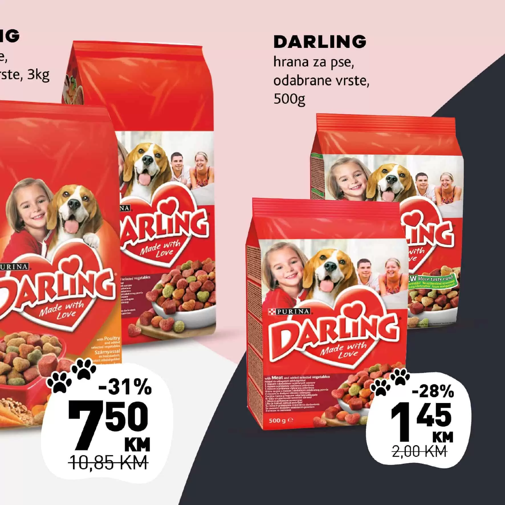 darling, hrana za cuke, hrana za pse darling