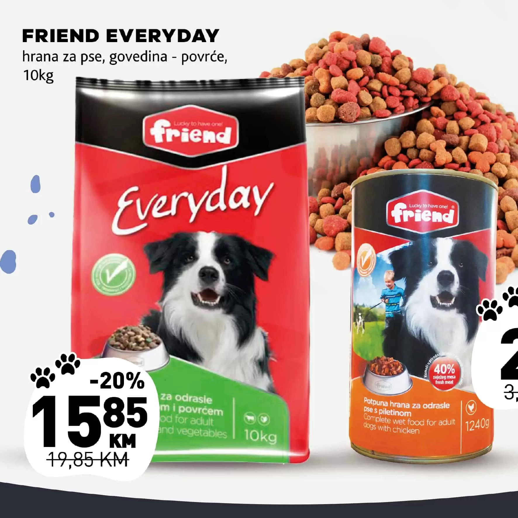 friend everyday, hrana za cuke, hrana za pse