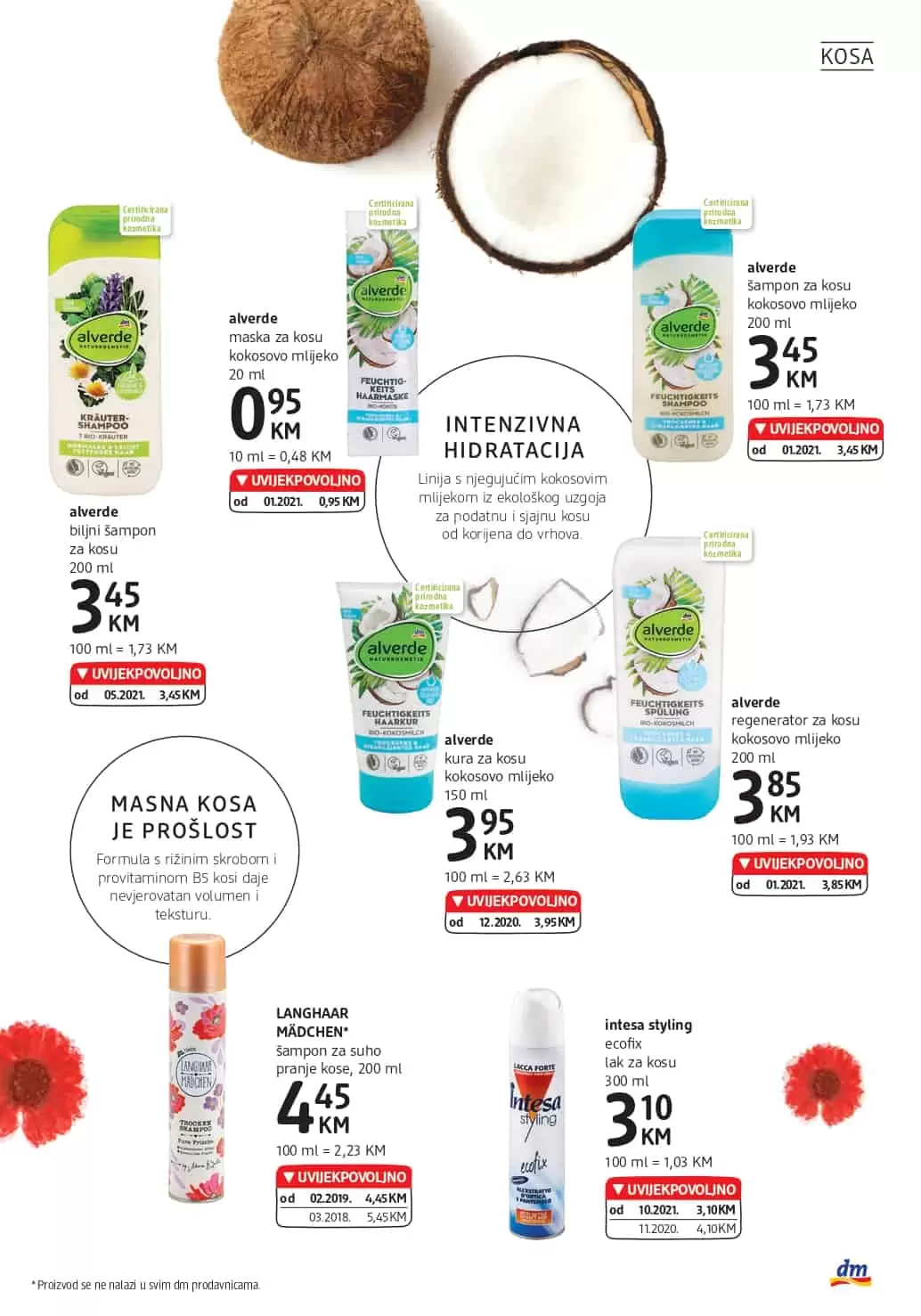 alverde šampon za kosu kokosovo mlijeko, alverde šampon za kosu kokosovo mlijeko cijena, 